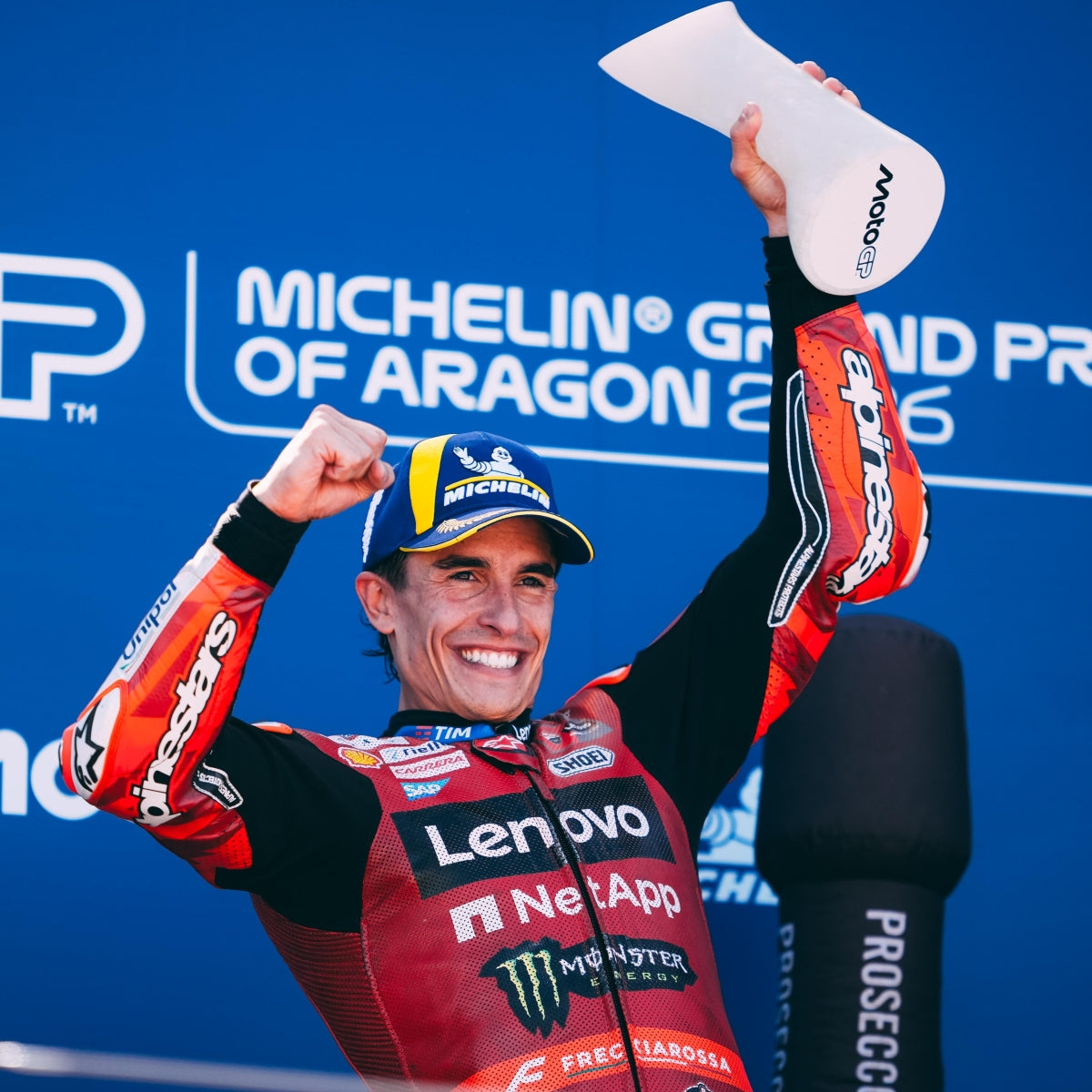 MARC MARQUEZ WINS ARAGON GP