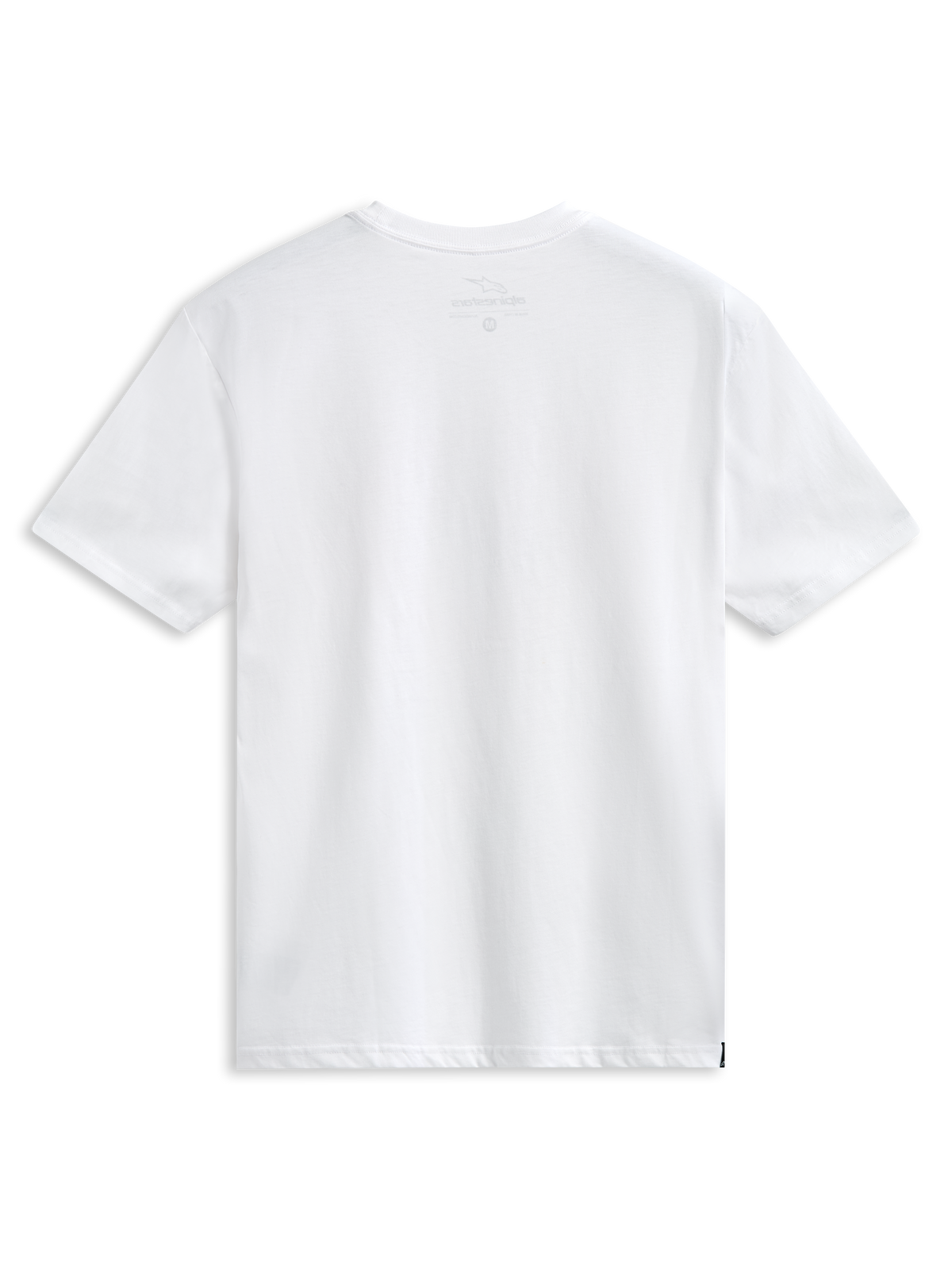 Alpinestars Always 2.0 CSF Tee, t-shirt a maniche corte, bianco, grafica con logo lineare nero e rosso, abbigliamento sportivo casual motorsport