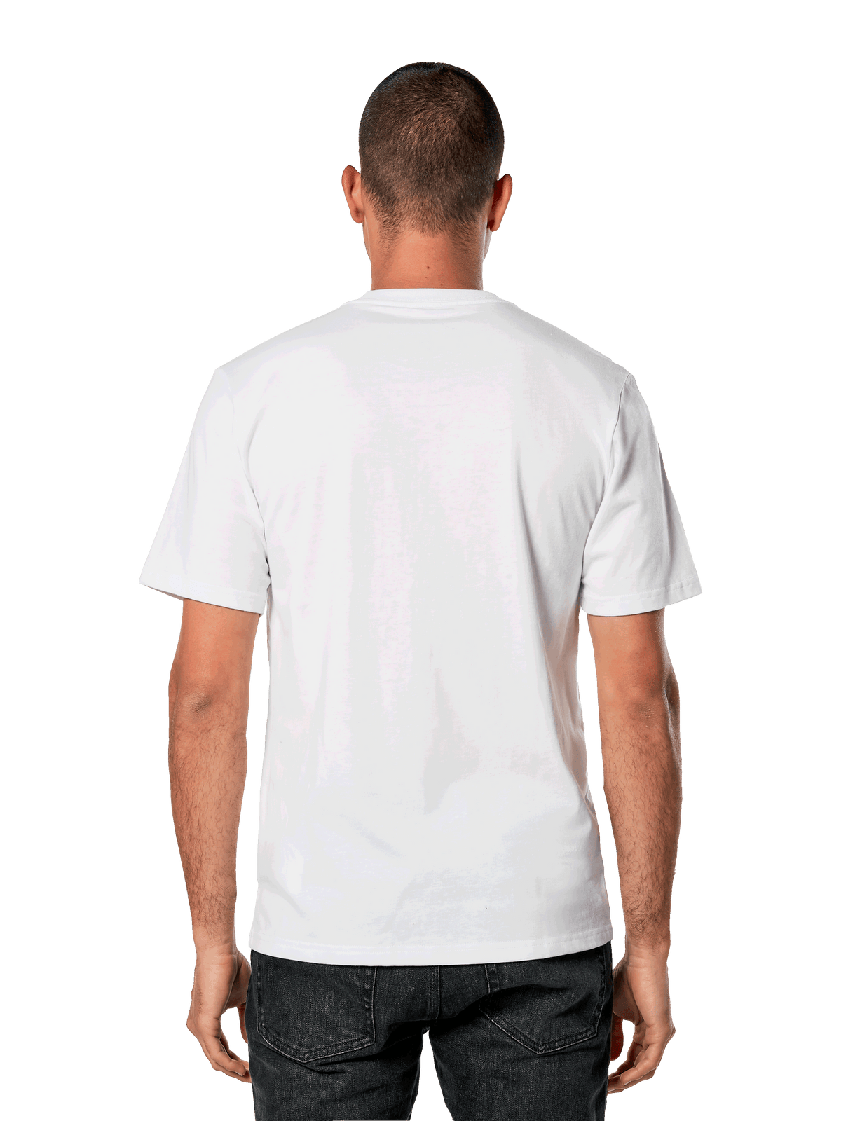 Alpinestars Galun CSF Tee, t-shirt a maniche corte, bianco, vista posteriore semplice, abbigliamento sportivo casual streetwear