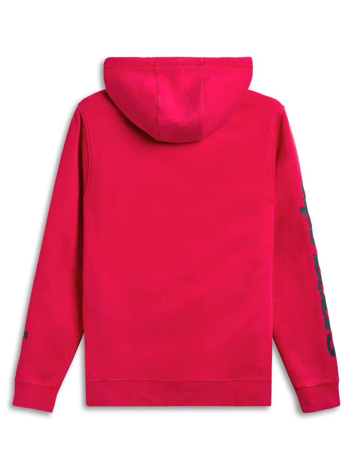Alpinestars Felpa Con Cappuccio Unbound, felpa con cappuccio rossa, vista posteriore con cappuccio foderato e marchio sulla manica, sportswear casual