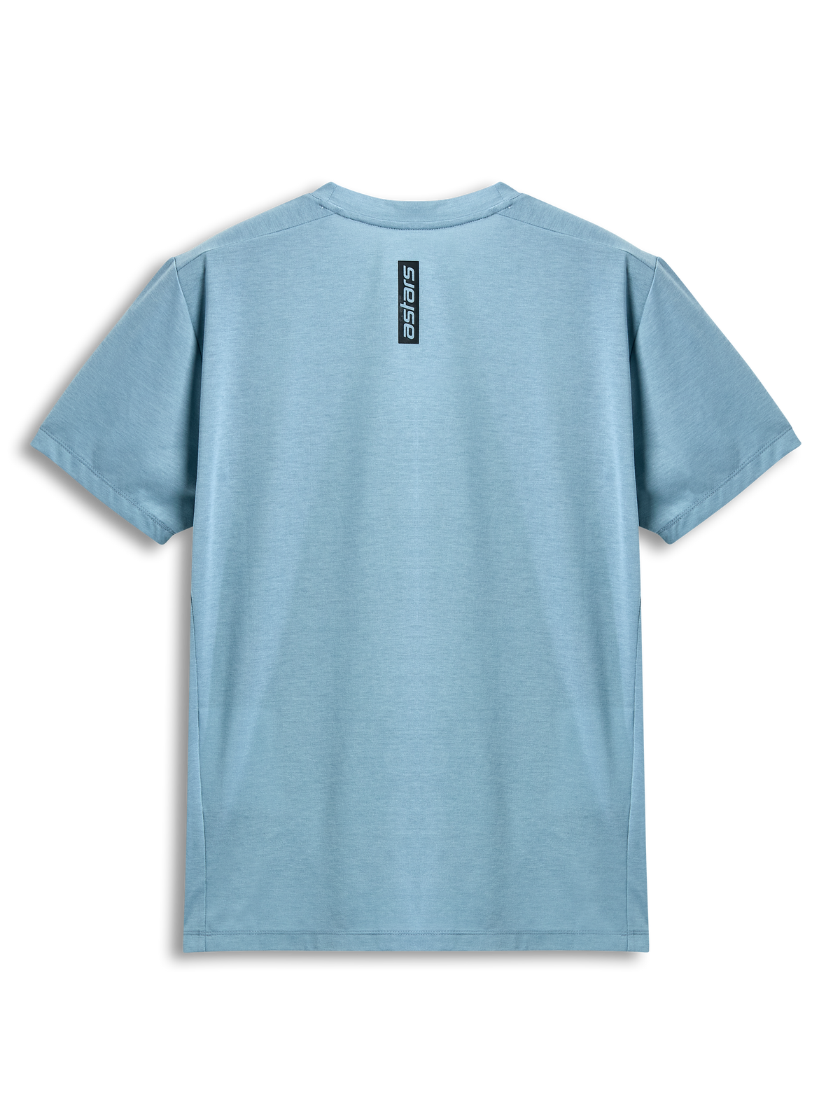 Alpinestars Point Performance Tee, t-shirt a maniche corte, Ice Blue, vista posteriore con stampa verticale nera della scritta astars, abbigliamento sportivo casual