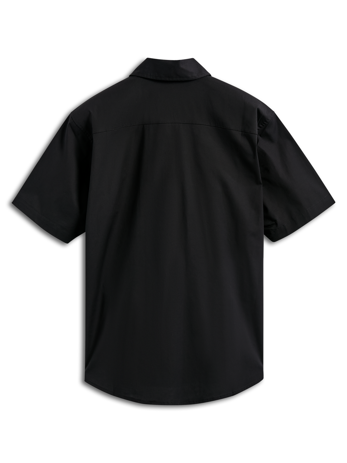 Camicia Alpinestars Strive Woven, camicia a maniche corte con bottoni, nero, vista posteriore, con carré posteriore strutturato, streetwear casual ispirato al motorsport