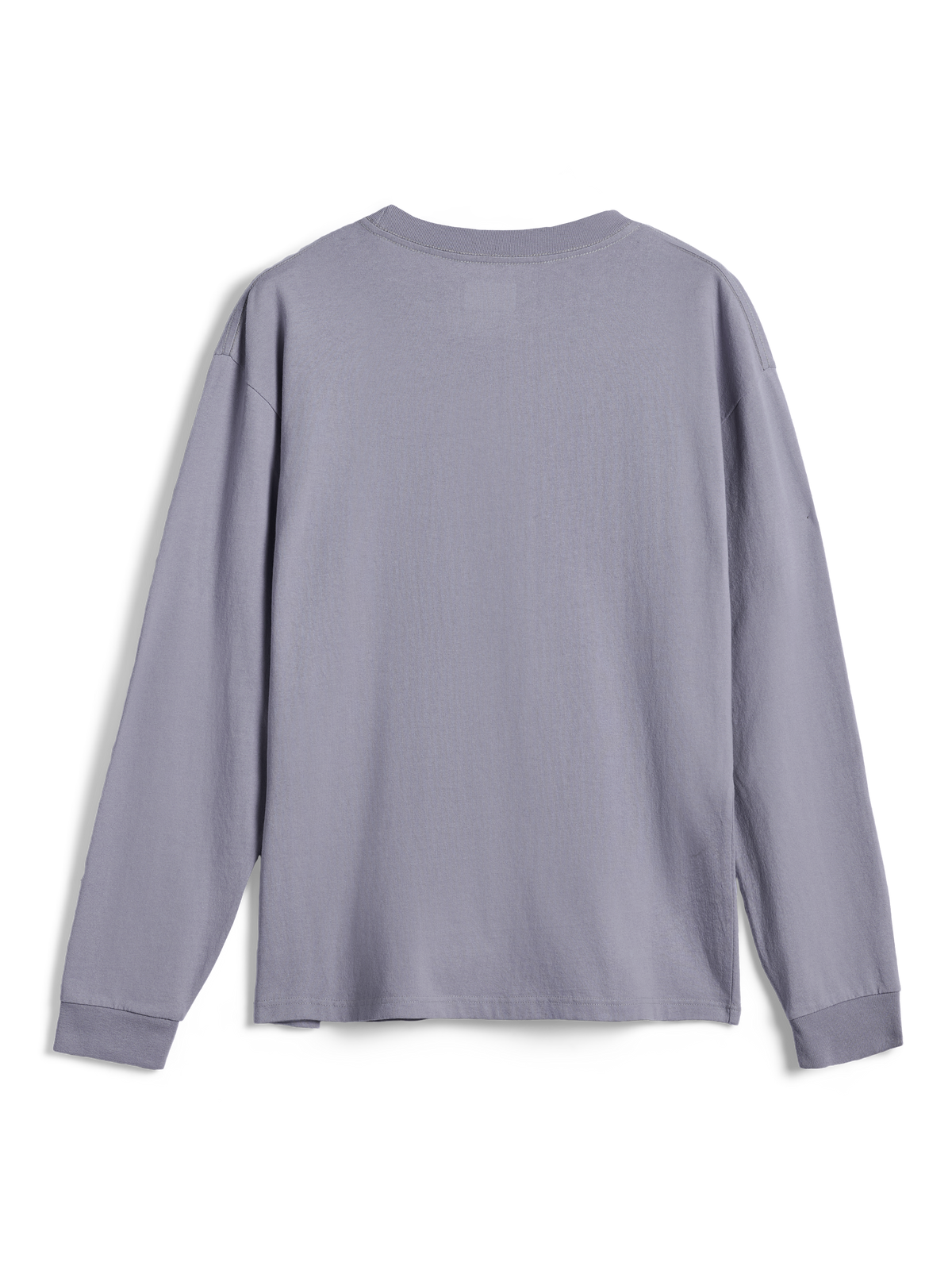 Alpinestars Essentials Ageless LS Tee, t-shirt a maniche lunghe, argento, vista posteriore, design semplice con girocollo e polsini a costine, jersey di cotone organico al 100%, vestibilità rilassata e contemporanea