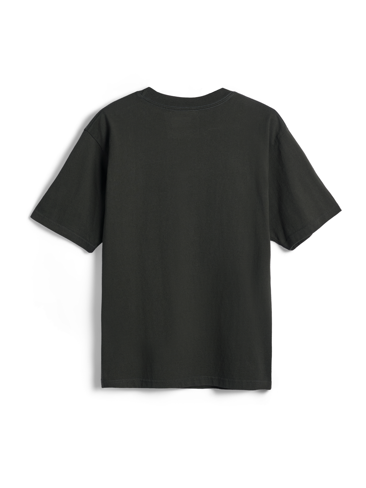 Alpinestars Essentials Ageless SS Tee, maglietta a maniche corte, Off Black, vista posteriore, design semplice con texture lavata a pietra del capo, vestibilità rilassata, streetwear casual ispirato al motorsport