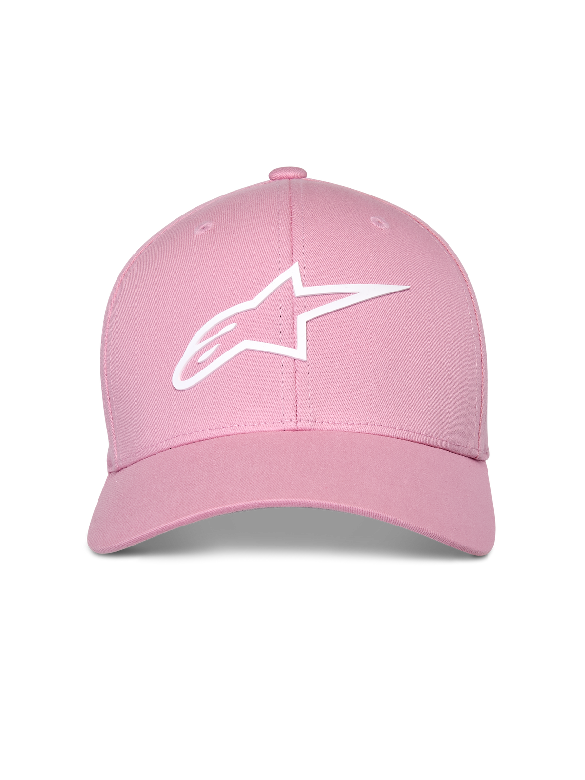 Cappello Alpinestars Ageless Multi, rosa, logo Astars 3D bianco, visiera curva con corona strutturata, cappello sportswear casual