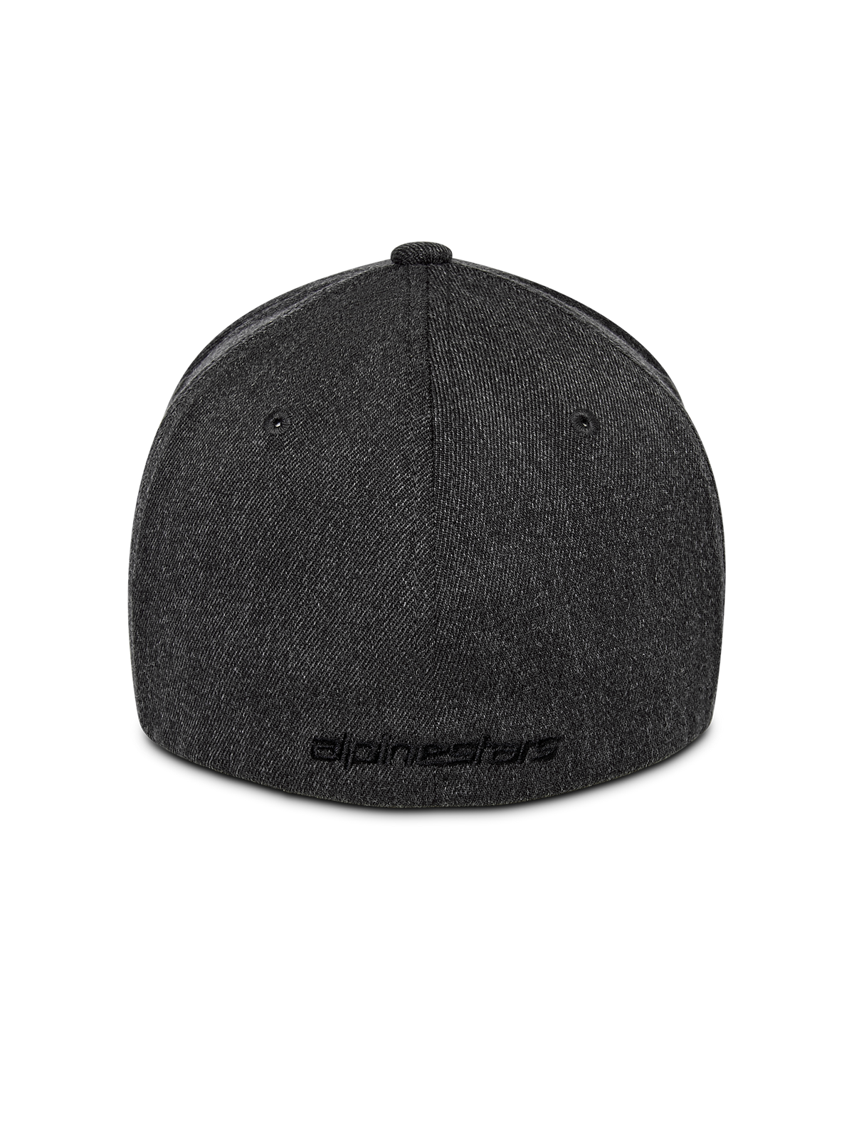 Alpinestars Corp Shift Multi Hat, vista posteriore, grigio scuro mélange, con design retro flessibile e logo ricamato piatto, corona strutturata, copricapo casual ispirato al motorsport