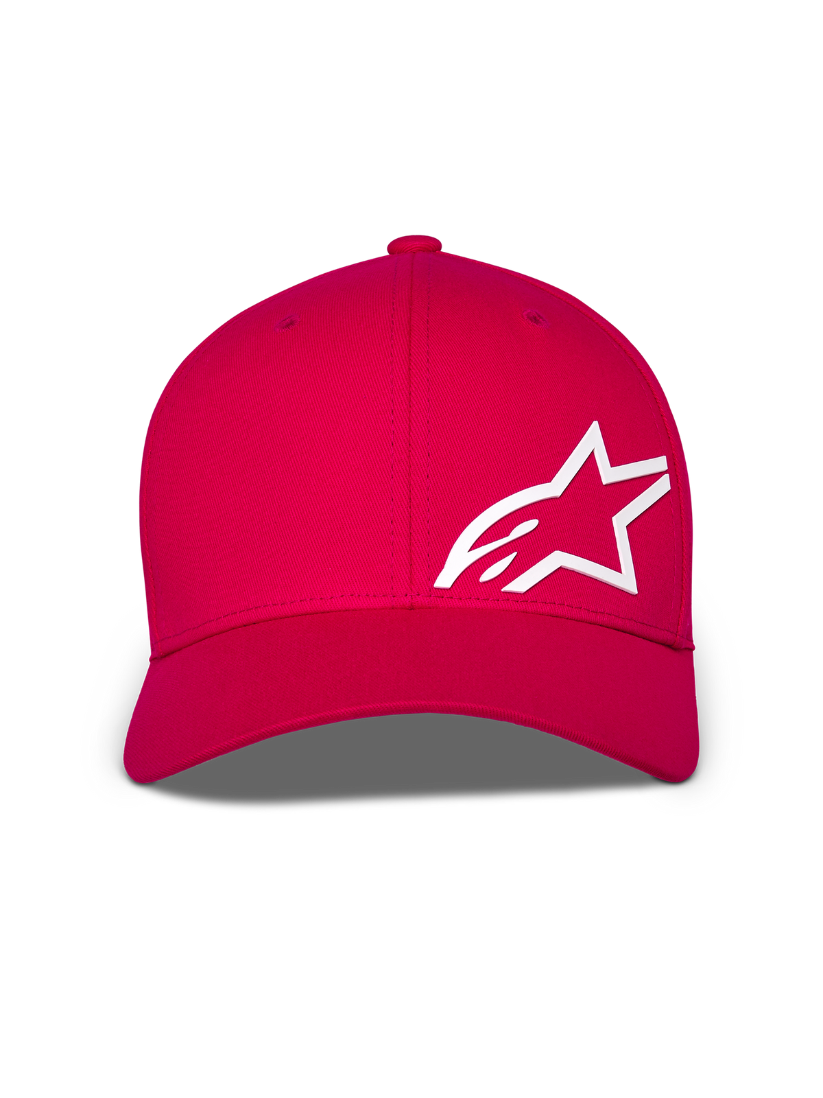 Alpinestars Corp Shift Multi Hat, cappellino da baseball, rosso, con un grande logo Astars bianco in 3D sul davanti, visiera curva e corona strutturata, copricapo casual da motorsport