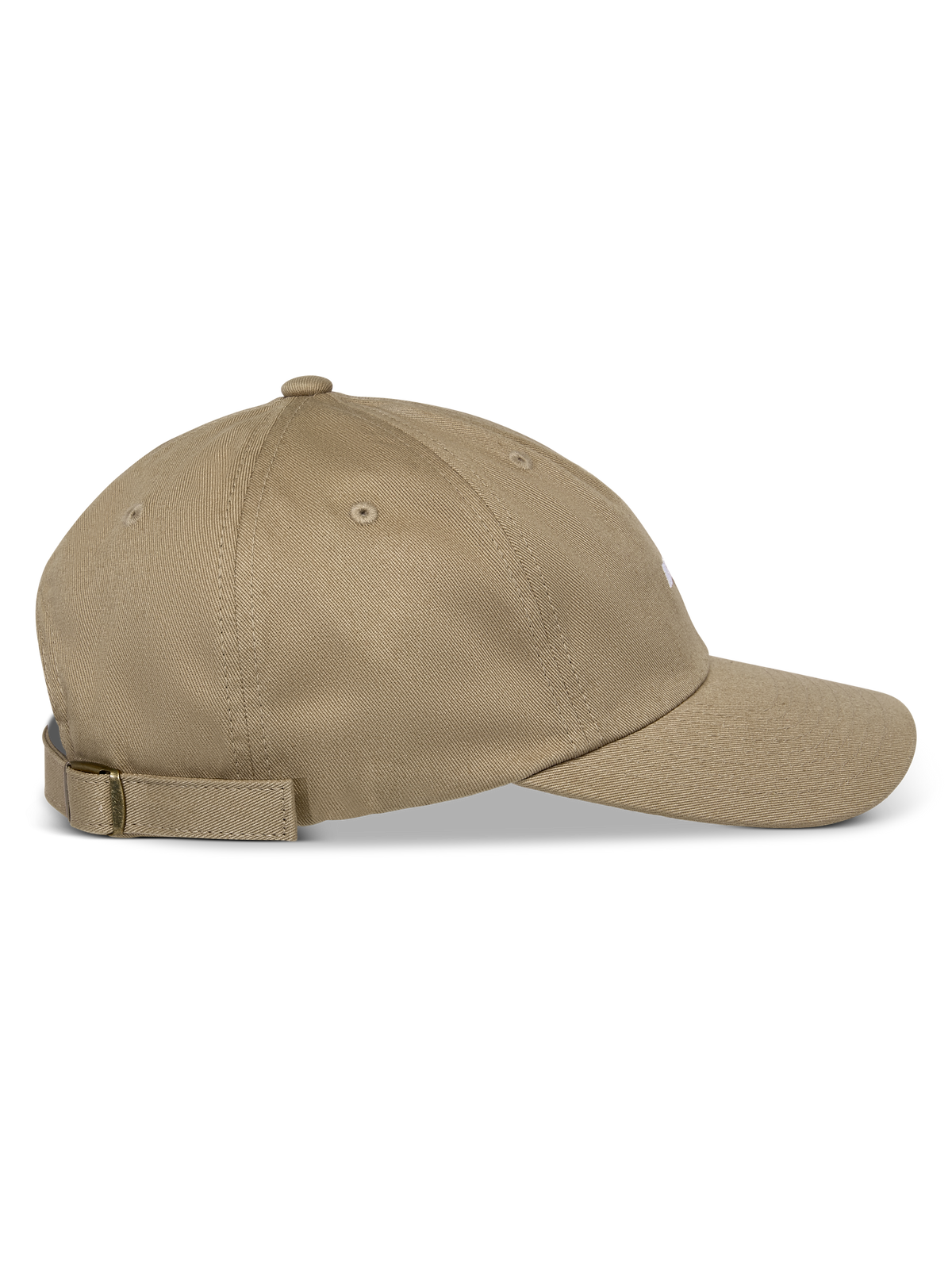 Cappello Alpinestars Deduce Strapback, Khaki, vista laterale, visiera curva con corona bassa non strutturata, in twill di cotone con chiusura strapback regolabile e ricamo piatto