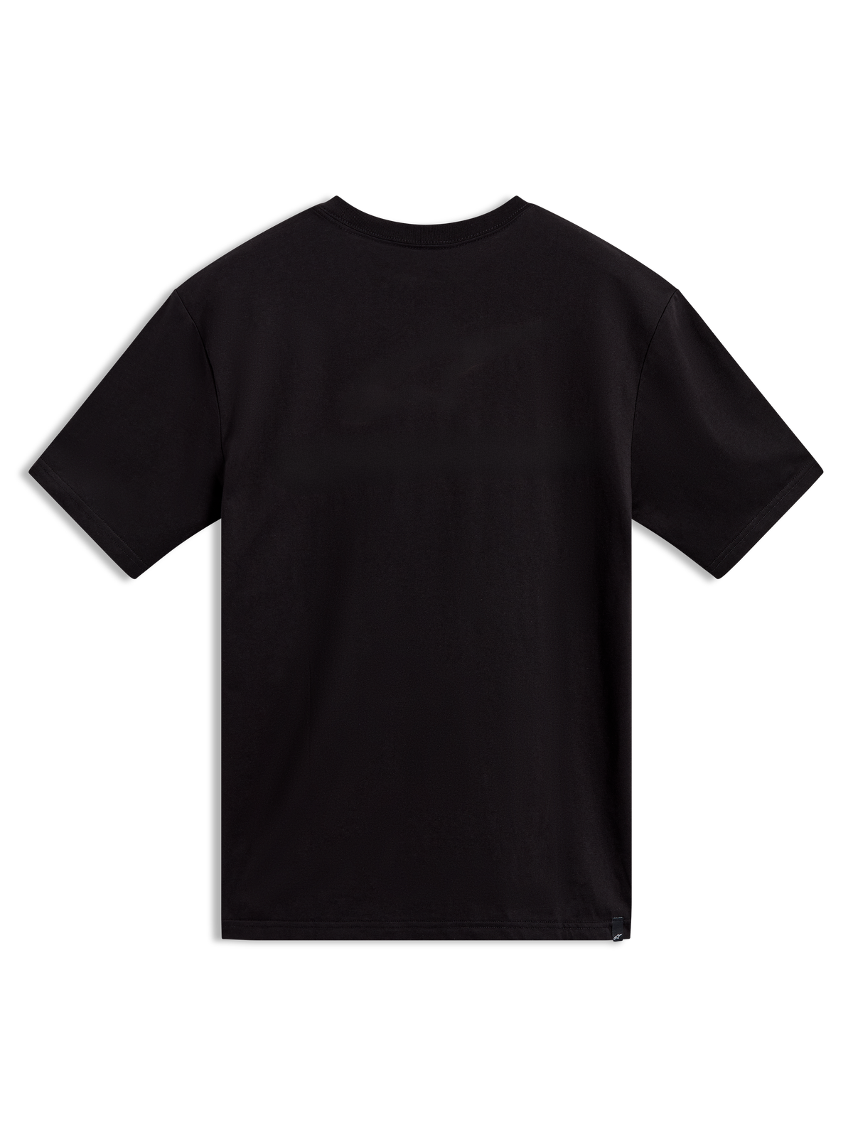 Alpinestars Elliptogrit CSF Tee, maglietta sportiva nera a maniche corte, vista posteriore con finitura pulita.
