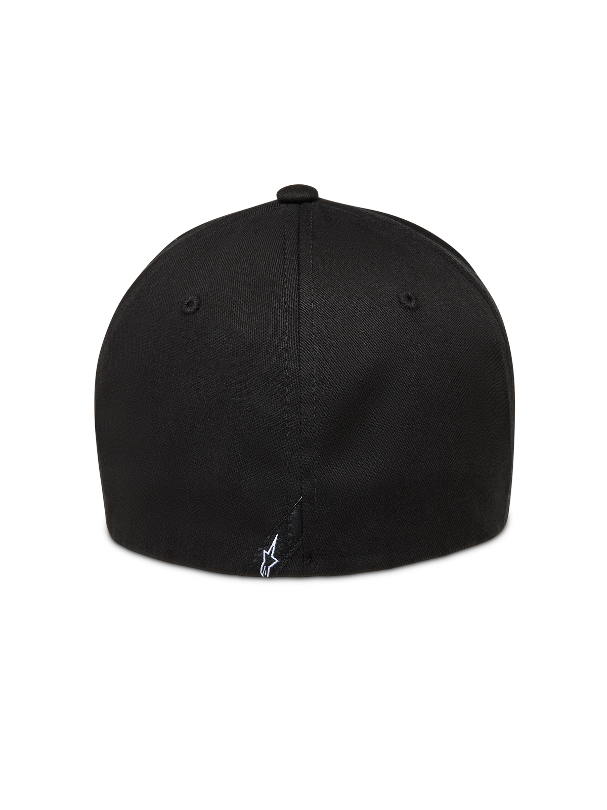 Alpinestars Arclight Cappello, cappello nero con corona strutturata e piccolo logo Astars bianco ricamato sul retro