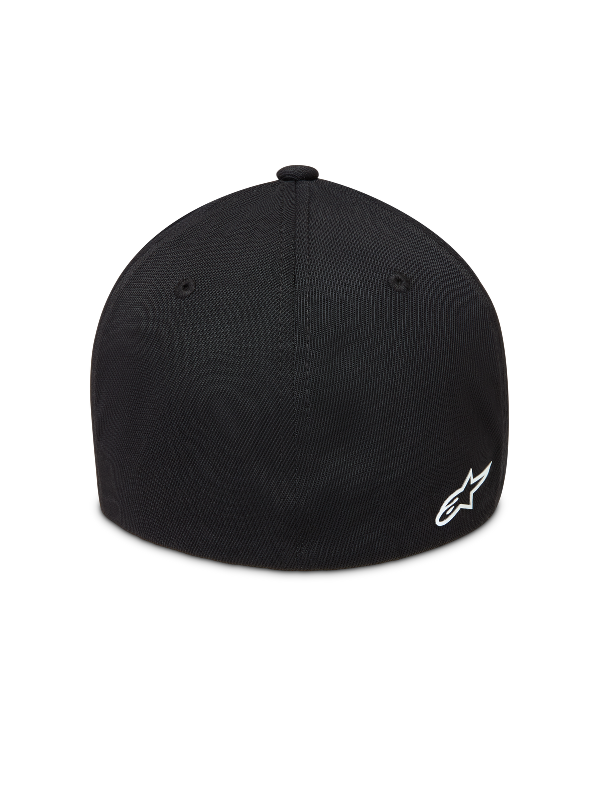 Alpinestars Points Cappello, cappello sportswear nero, logo Astars bianco sul retro, tessuto nylon tactel flex back