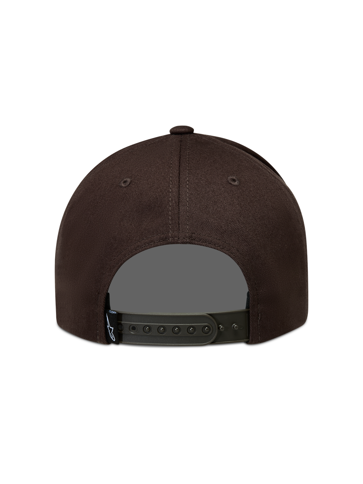 Alpinestars Combo Logo Snapback Cappello, cappello sportswear marrone con chiusura snapback regolabile, vista posteriore.