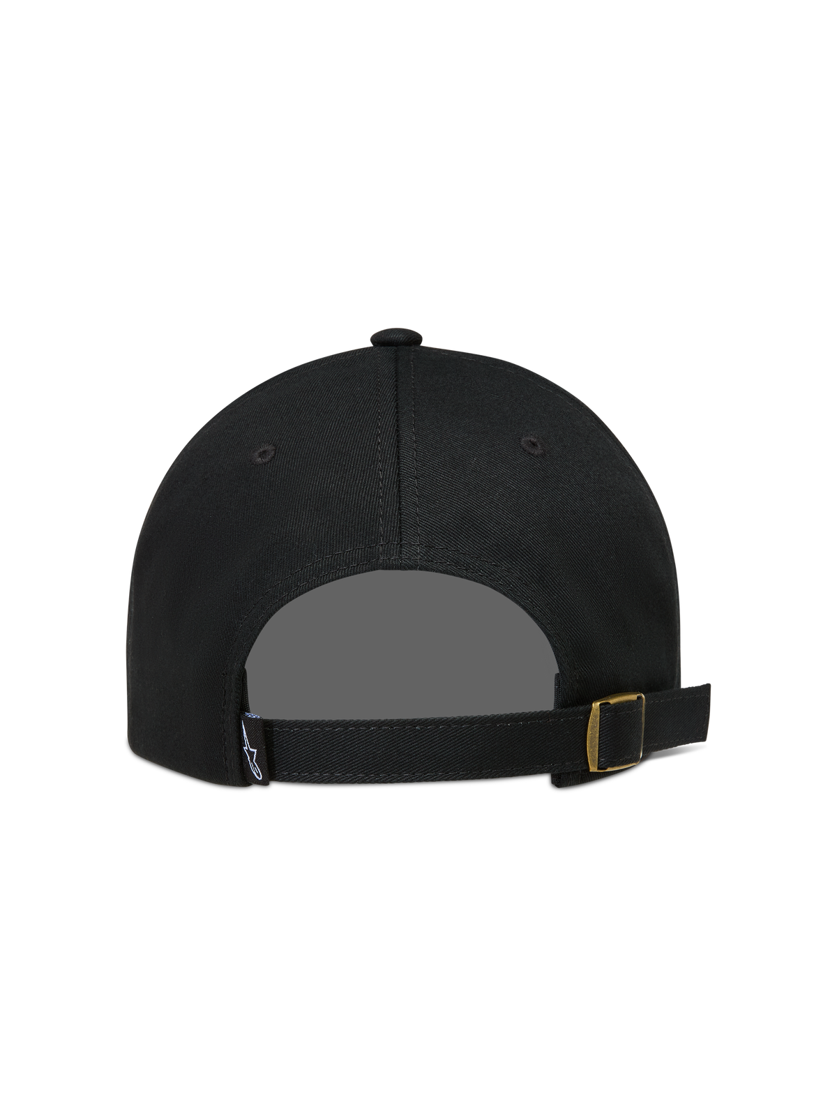 Alpinestars Dylan Dad cappello, cappello sportswear nero in twill con chiusura posteriore regolabile e fibbia in metallo.