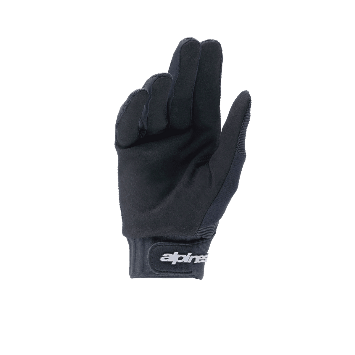 Guanti Alpinestars A-Dura, guanti da MTB neri, palmo in camoscio sintetico per grip e durata, polsino in neoprene con chiusura a strappo sul polso, equipaggiamento versatile per mountain bike