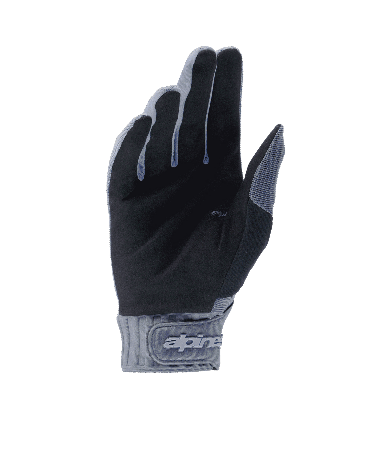 Alpinestars Guanti A-Dura, guanti da ciclismo, blu infinity e nero, vista del palmo in camoscio sintetico per la presa, polsino in neoprene con chiusura a strappo e logo, attrezzatura resistente per mountain bike