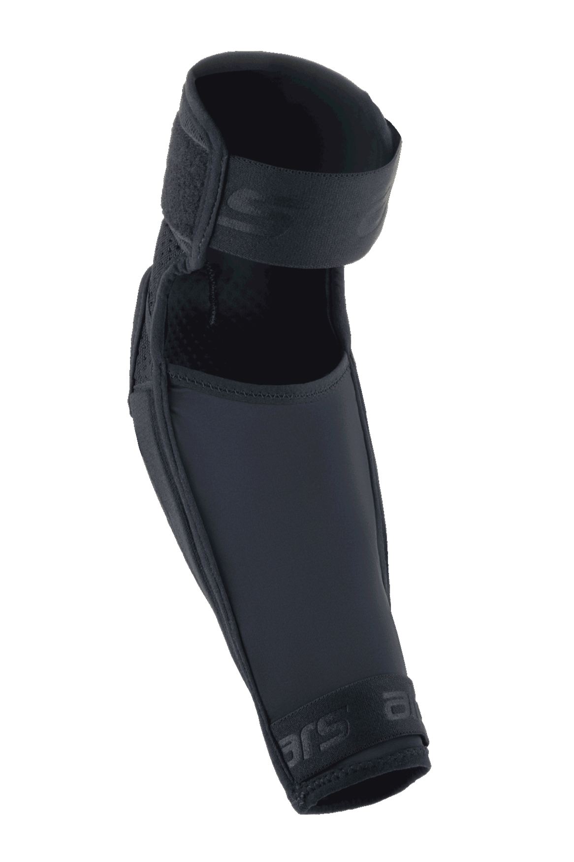 Alpinestars A-Impact Plasma Elite Elbow Protector, nero, con doppia chiusura a cinghia, design ergonomico pre-curvato, costruzione in mesh e tessuto ripstop, protezione ad alte prestazioni per mountain bike