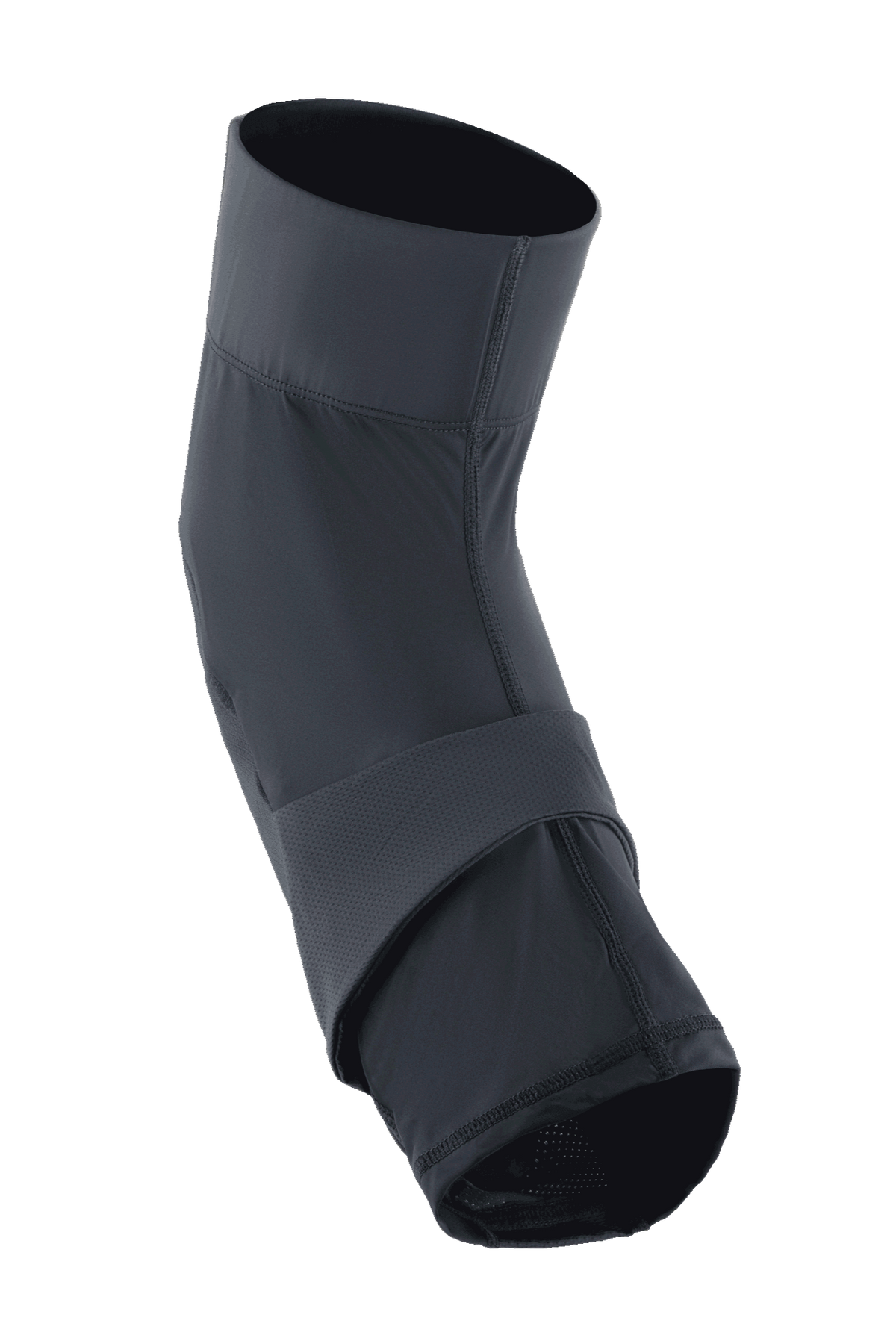 Alpinestars A-Motion Plasma Pro Knee Protector, protezione ginocchio MTB, nero, modello da infilare con design ergonomico pre-curvato, dotato di fascia di compressione centrale e pannelli in rete elastica traspirante