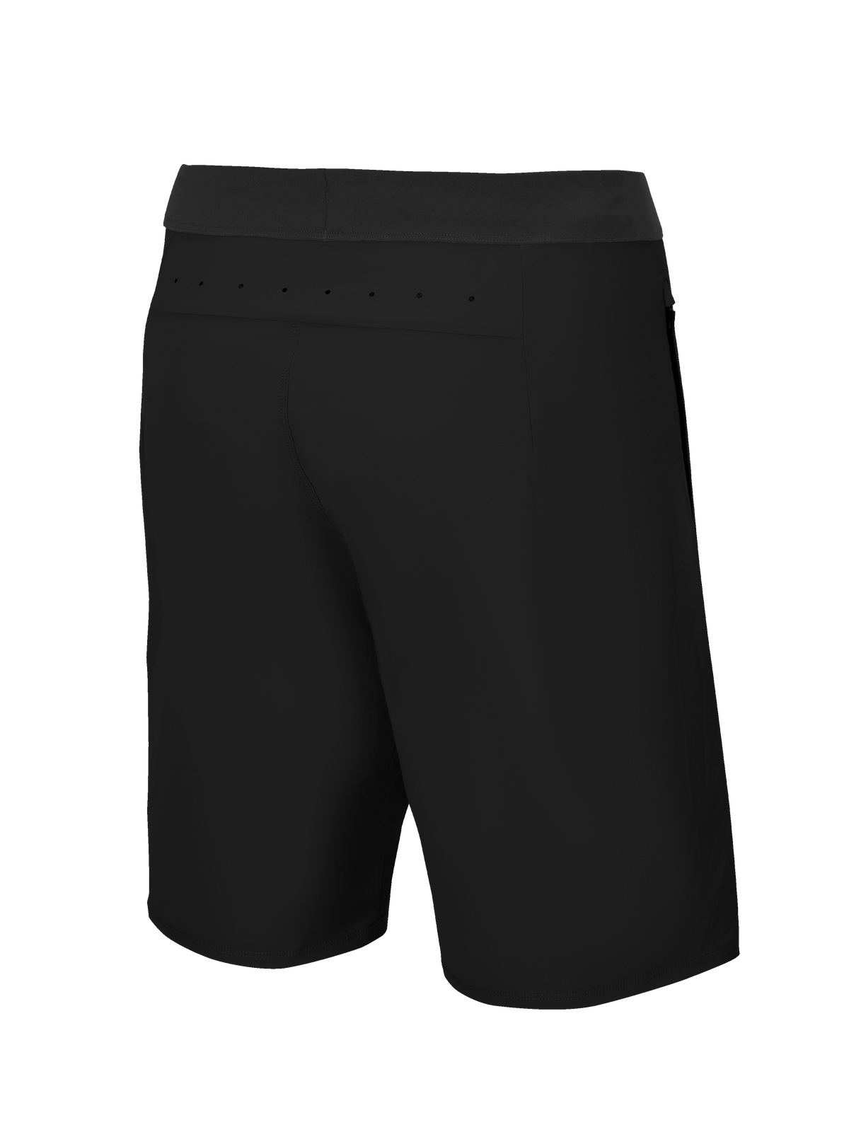 Alpinestars A-Aria Lite Short, pantaloncini da mountain bike, nero, vista posteriore con perforazioni laser sul carré posteriore per la ventilazione, tessuto tecnico leggero per il trail riding