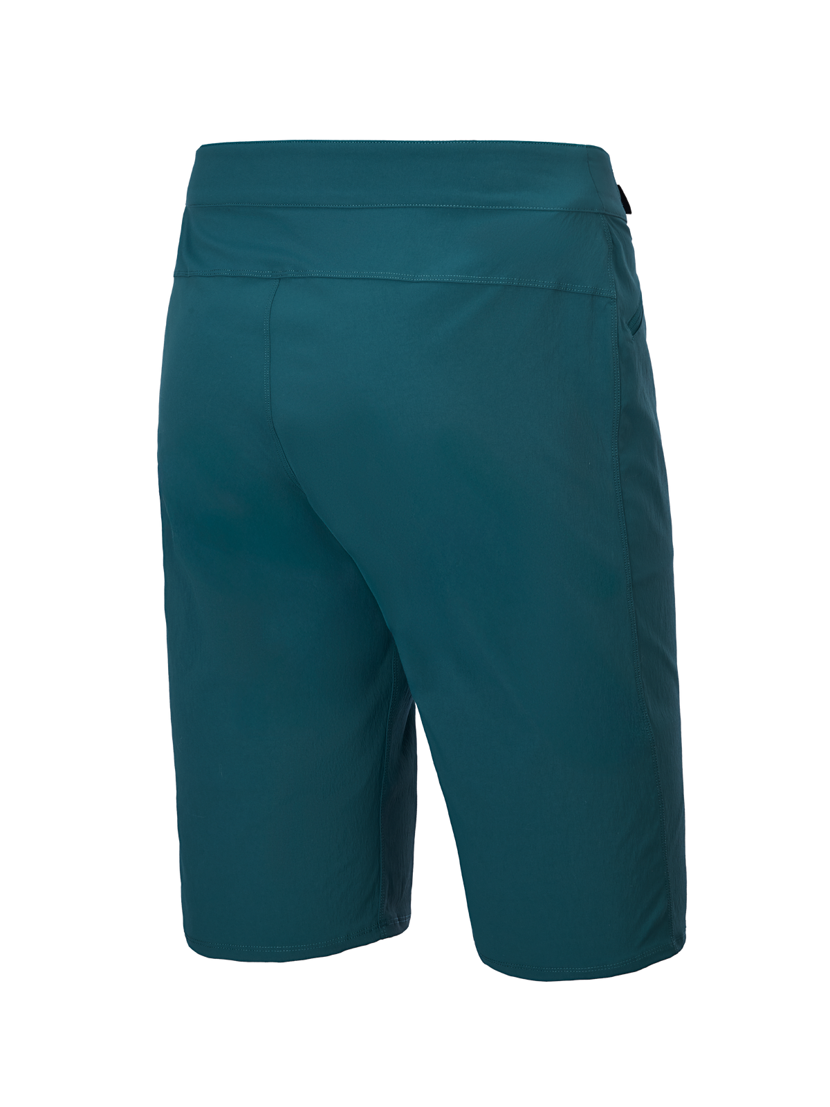 Alpinestars A-Dura Shorts, pantaloncini da mountain bike, Dark Pine, vista posteriore con design essenziale e tessuto elasticizzato in 2 direzioni resistente, vestibilità regolare per MTB