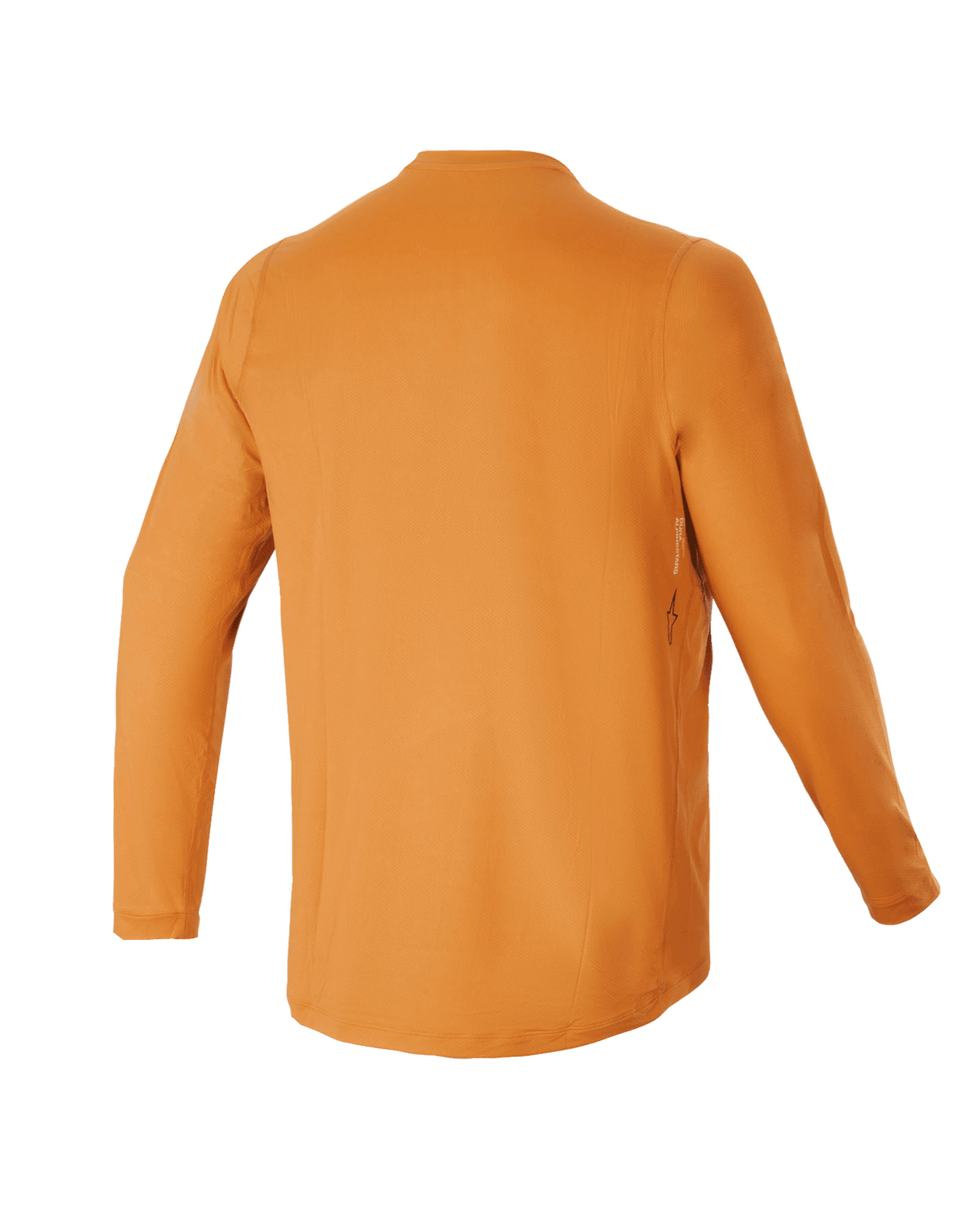 Maglia a maniche lunghe Alpinestars Youth A-Dura Rocker, Dark Gold, vista posteriore con orlo allungato, tessuto tecnico traspirante per mountain bike per ragazzi