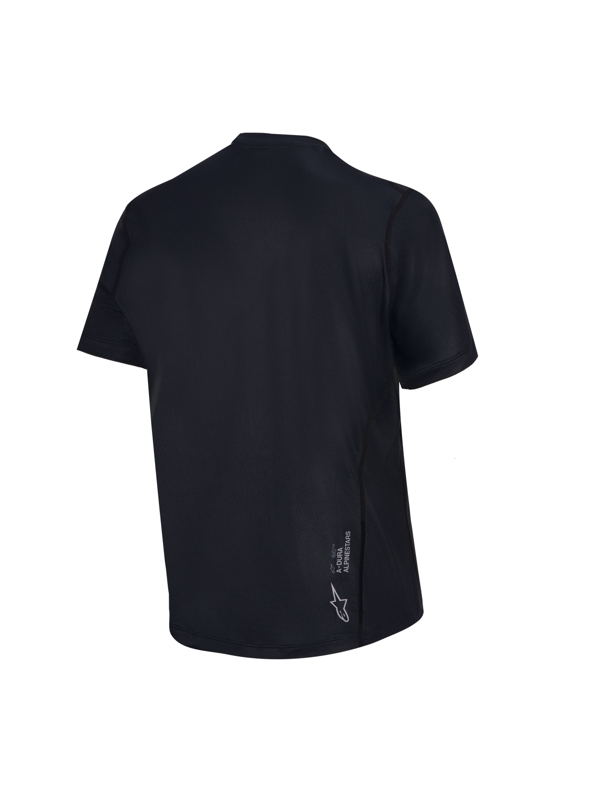 Maglia Stella A-Dura Ride Alpinestars, jersey MTB nera da donna a maniche corte con logo Astars bianco sul retro.