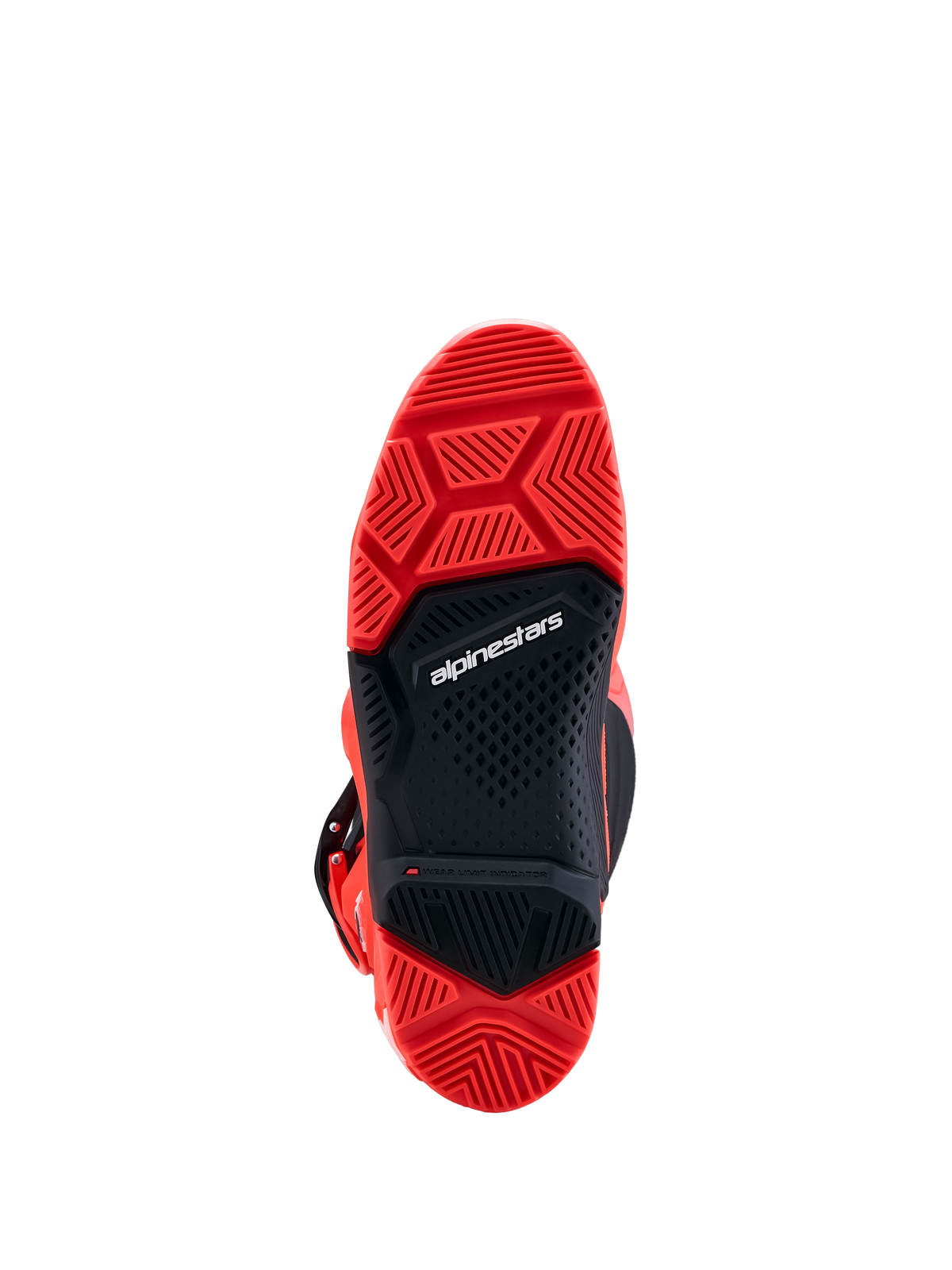 Alpinestars stivali Tech 7 Enduro, suola a doppia mescola ad alta aderenza in rosso e nero per enduro e fuoristrada