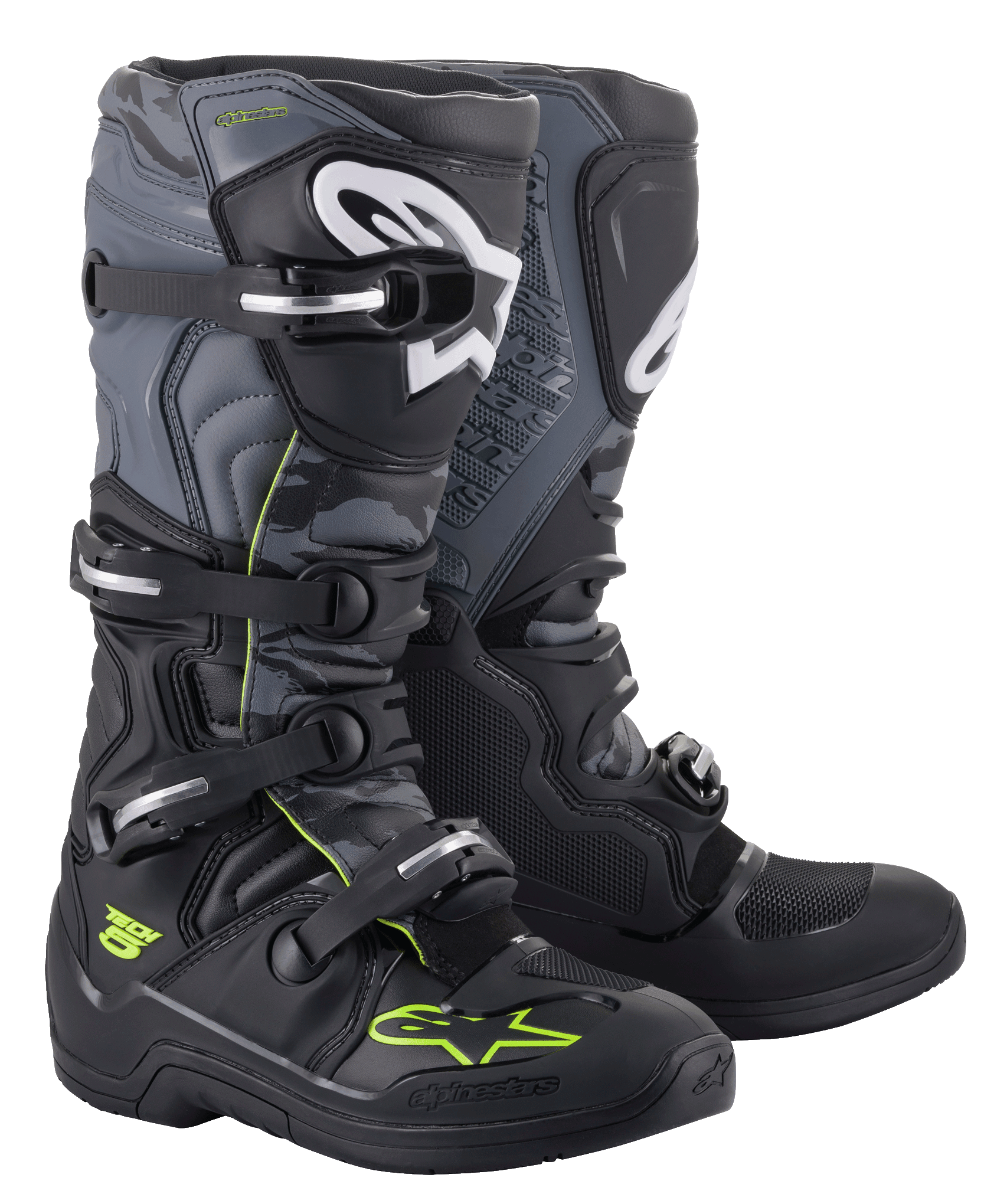 Tech 5 Stivali BLACK MOTOCROSS Boots Alpinestars