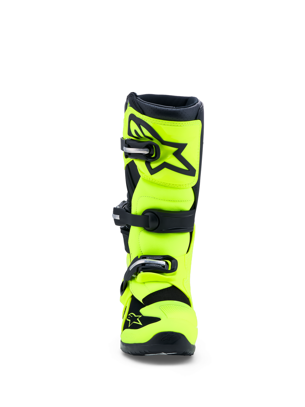 Alpinestars Stivali Tech 7S Ragazzo, stivali da motocross, giallo fluo e nero, protezione tibia in TPU, certificati CE