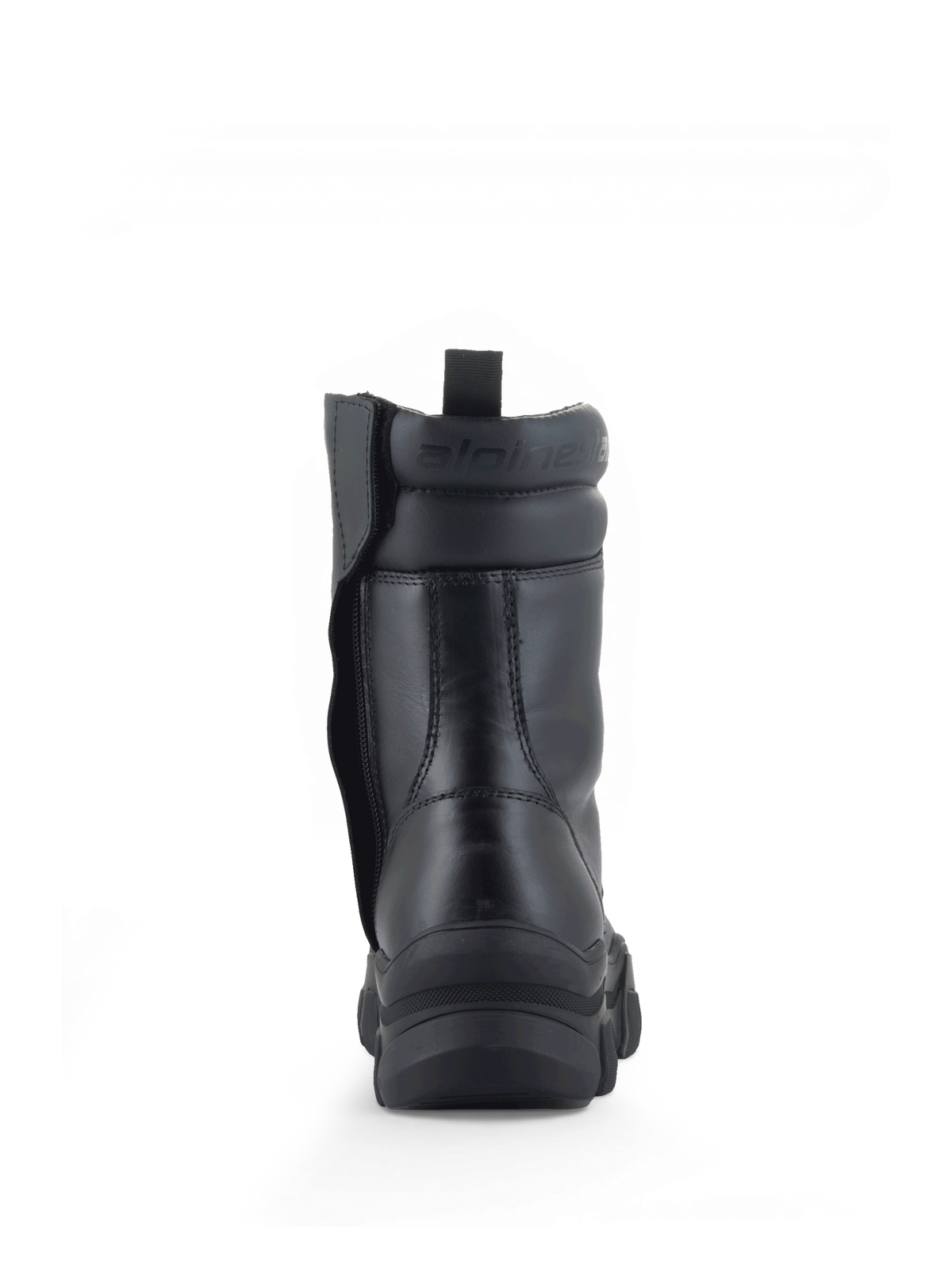 Alpinestars stivali Ava, stivali da moto urban da donna, neri, in pelle con suola rialzata chunky e zip laterale.