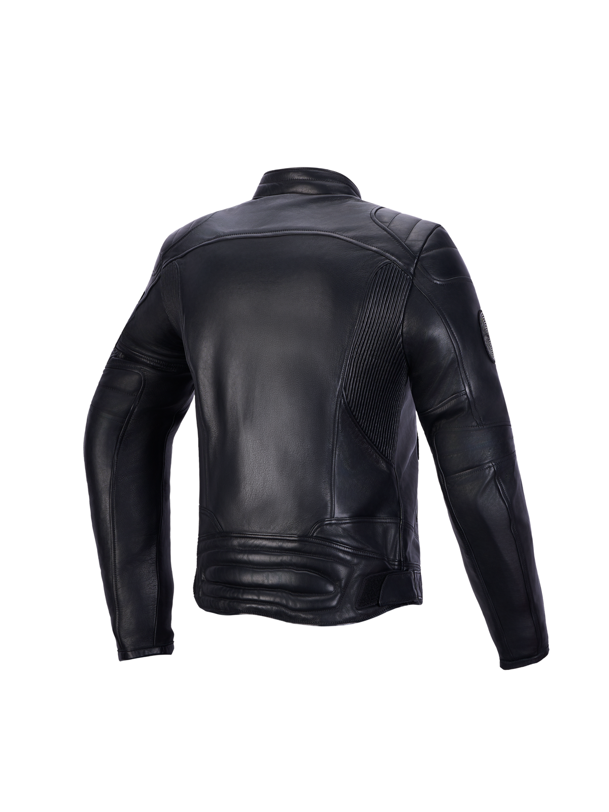 Alpinestars Revea Donna Giacca di pelle, giacca da moto urbana in pelle, vista posteriore, nera, struttura in pelle bovina pregiata con imbottitura su spalle e gomiti, certificata CE classe AA