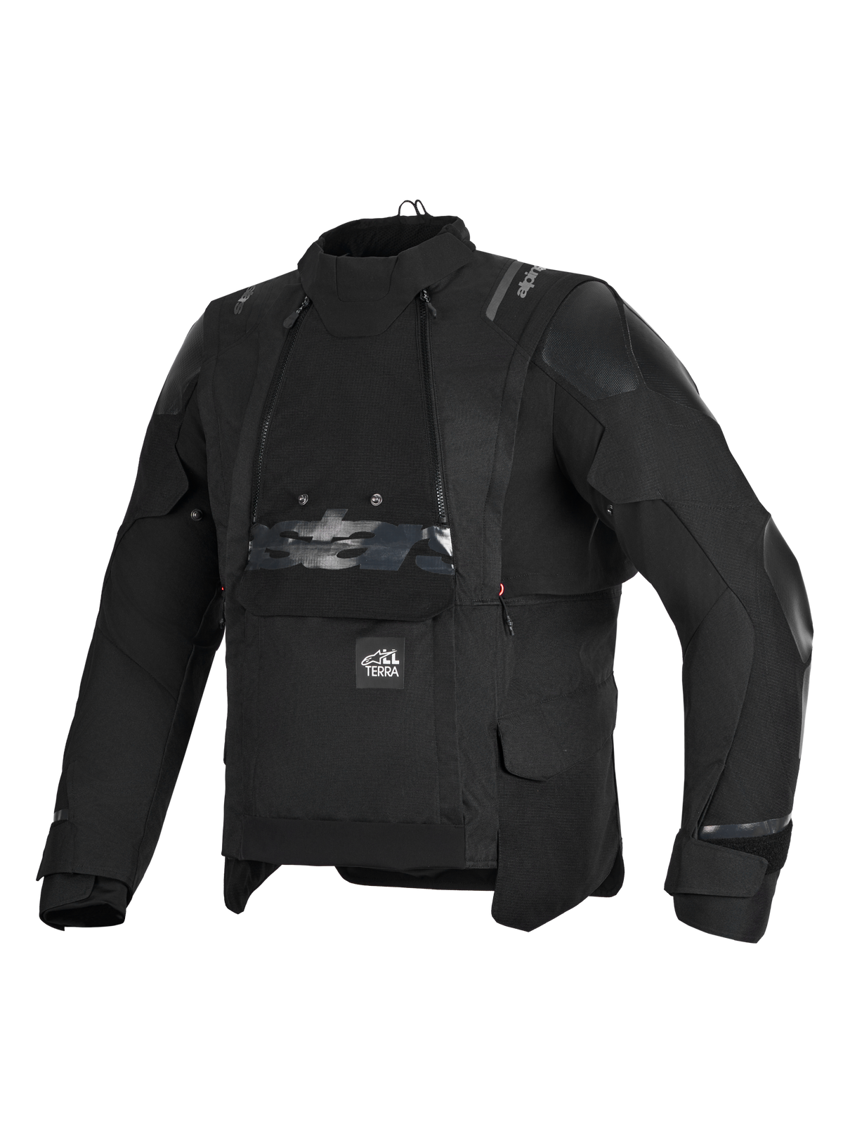 Alpinestars Harok V2 Drystar Giacca, giacca da moto adventure all-terrain da uomo, nera, certificata CE con membrana impermeabile e struttura di ventilazione