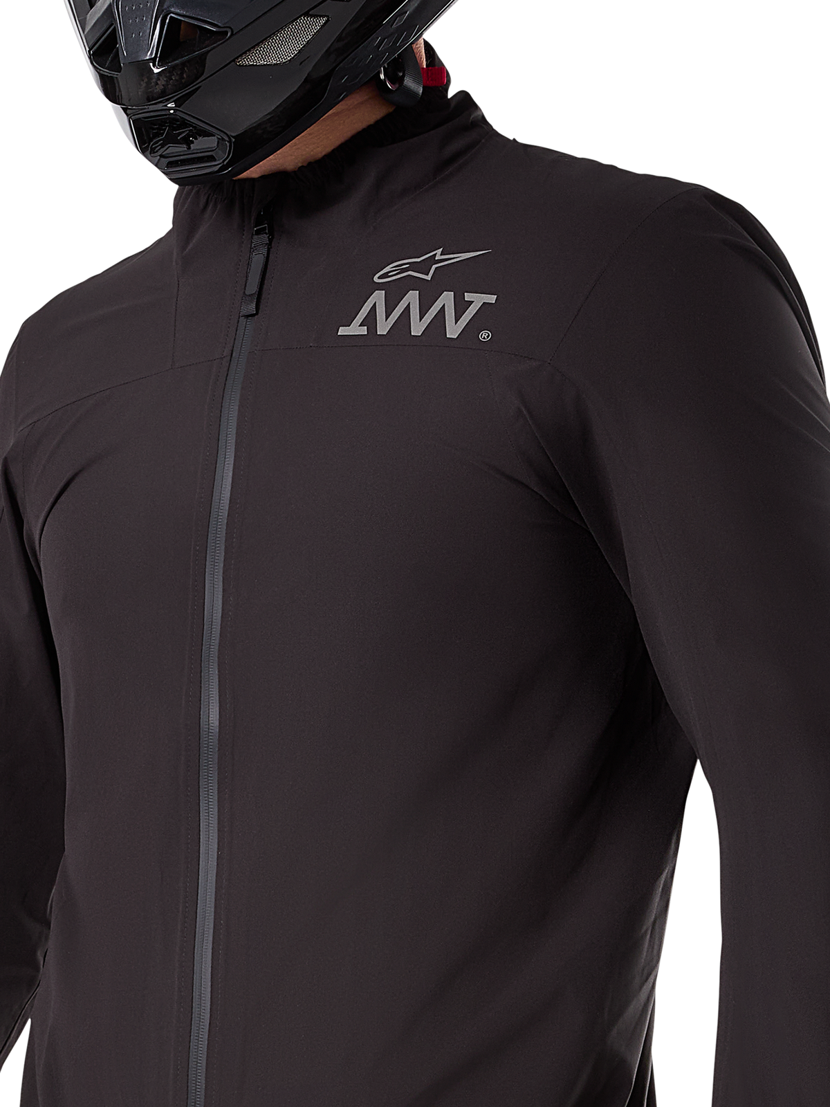 Alpinestars AMT-8 Stretch Drystar® XF Jacket Liner, strato elasticizzato nero impermeabile e antivento, capo tecnico ripiegabile per motociclismo adventure