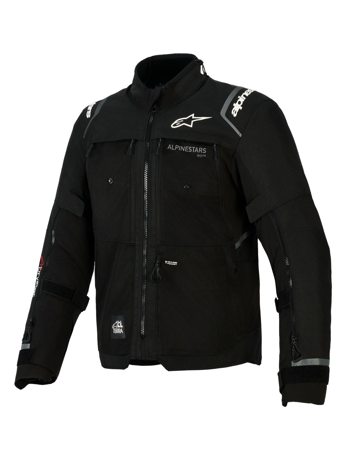 Alpinestars Giacca Cusco Drystar®, giacca moto adventure touring nera, impermeabile, Tech-Air® Ready, protezioni CE livello 2