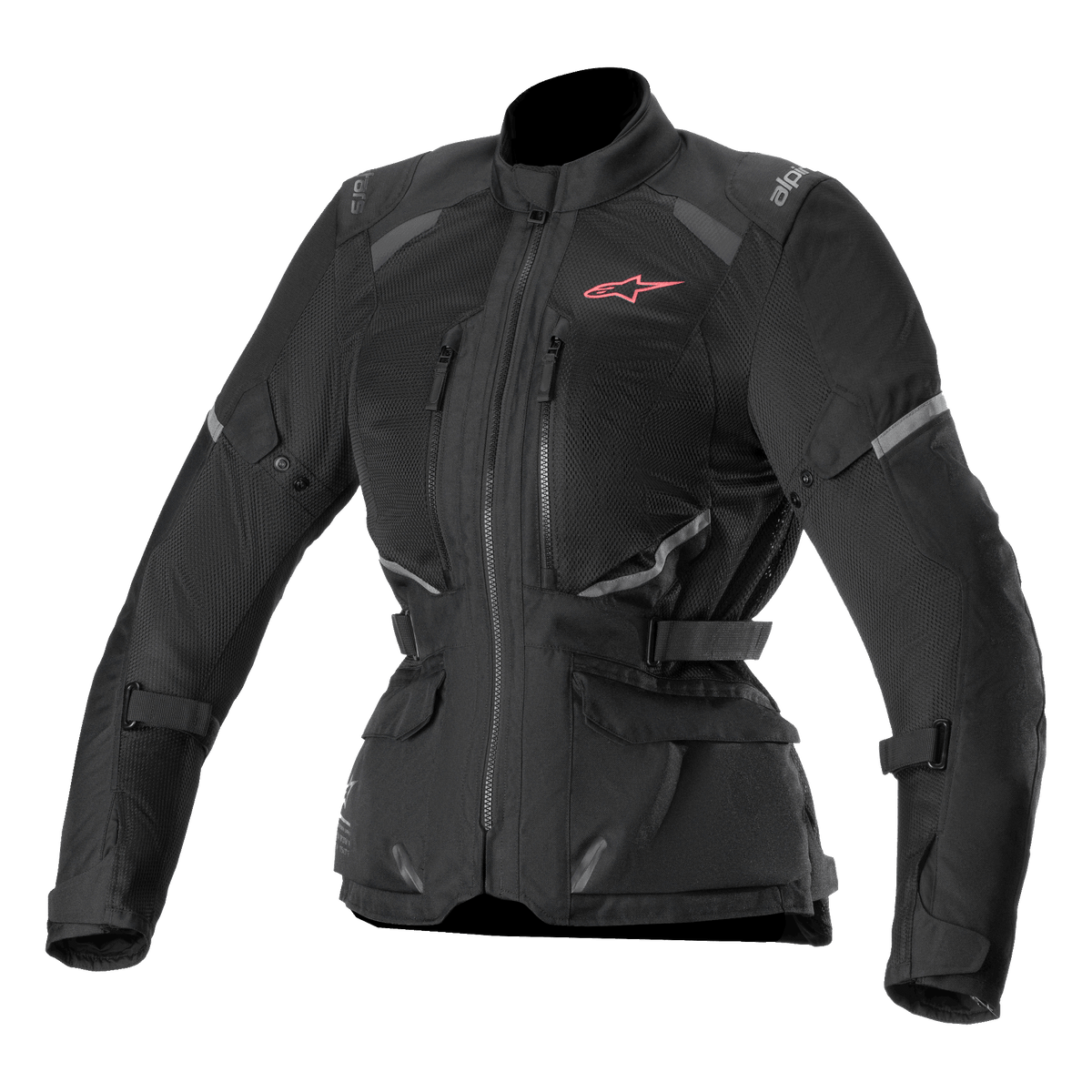 Alpinestars Giacca Stella Andes Air Drystar, giacca da moto touring da donna, nera, con ampie zone in rete ventilata, certificata CE