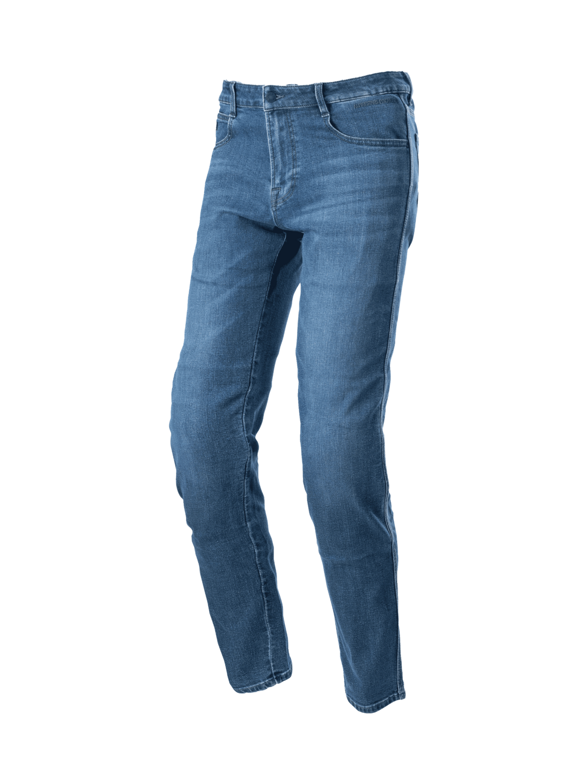 Alpinestars Jeans Radon Standard Fit, jeans da moto urban per uomo, blu, con ginocchiere certificate CE