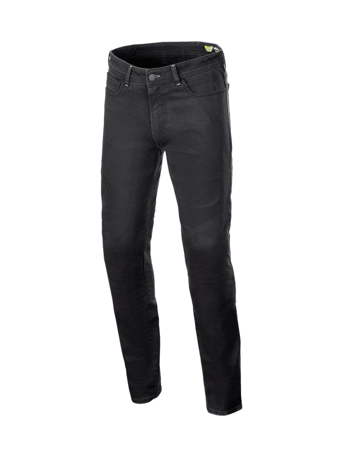 Alpinestars Pantaloni Jeans Copper V3, jeans da moto urban da uomo, neri, denim elasticizzato con rinforzi in fibra aramidica e protezioni Nucleon Flex Plus