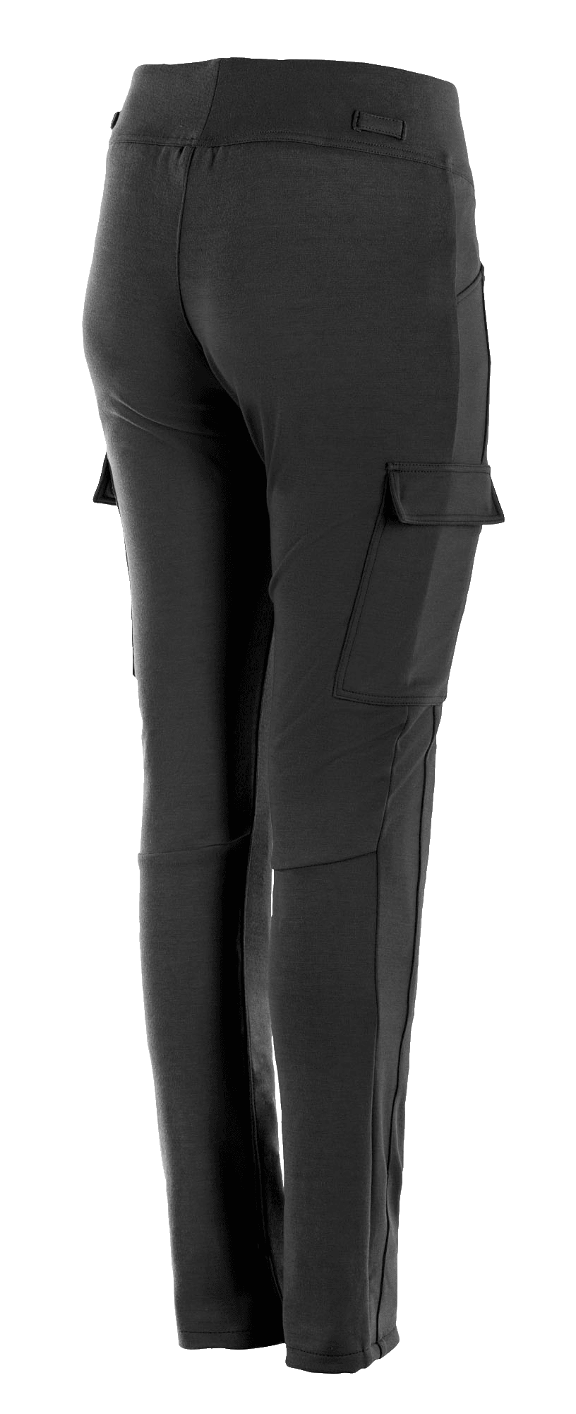 Alpinestars Leggings Iria Donna, nero, pantaloni da moto urbani con tasche cargo laterali con patta, vestibilità slim e performante con vita elasticizzata, vista posteriore di tre quarti