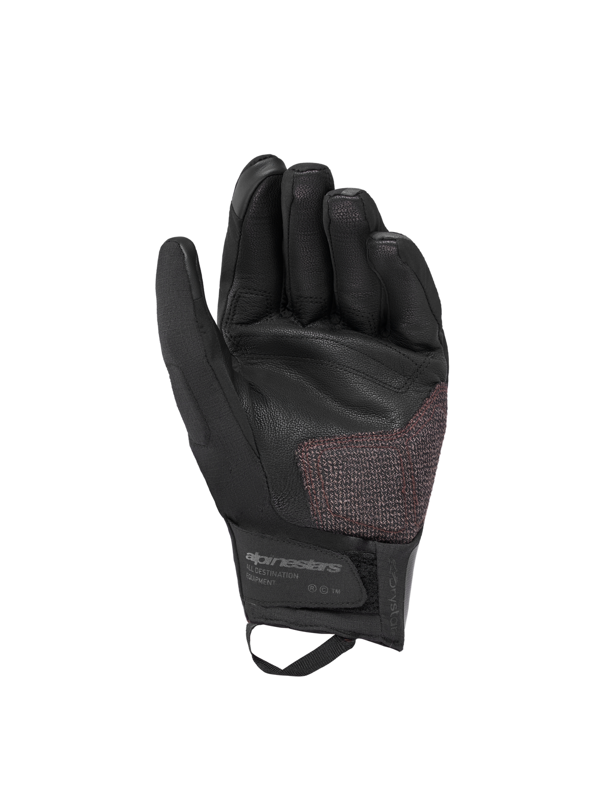 Alpinestars Harok Pro Drystar Guanti, guanti da moto adventure, nero, con palmo in pelle caprina e rinforzo aramidico sulla zona di atterraggio