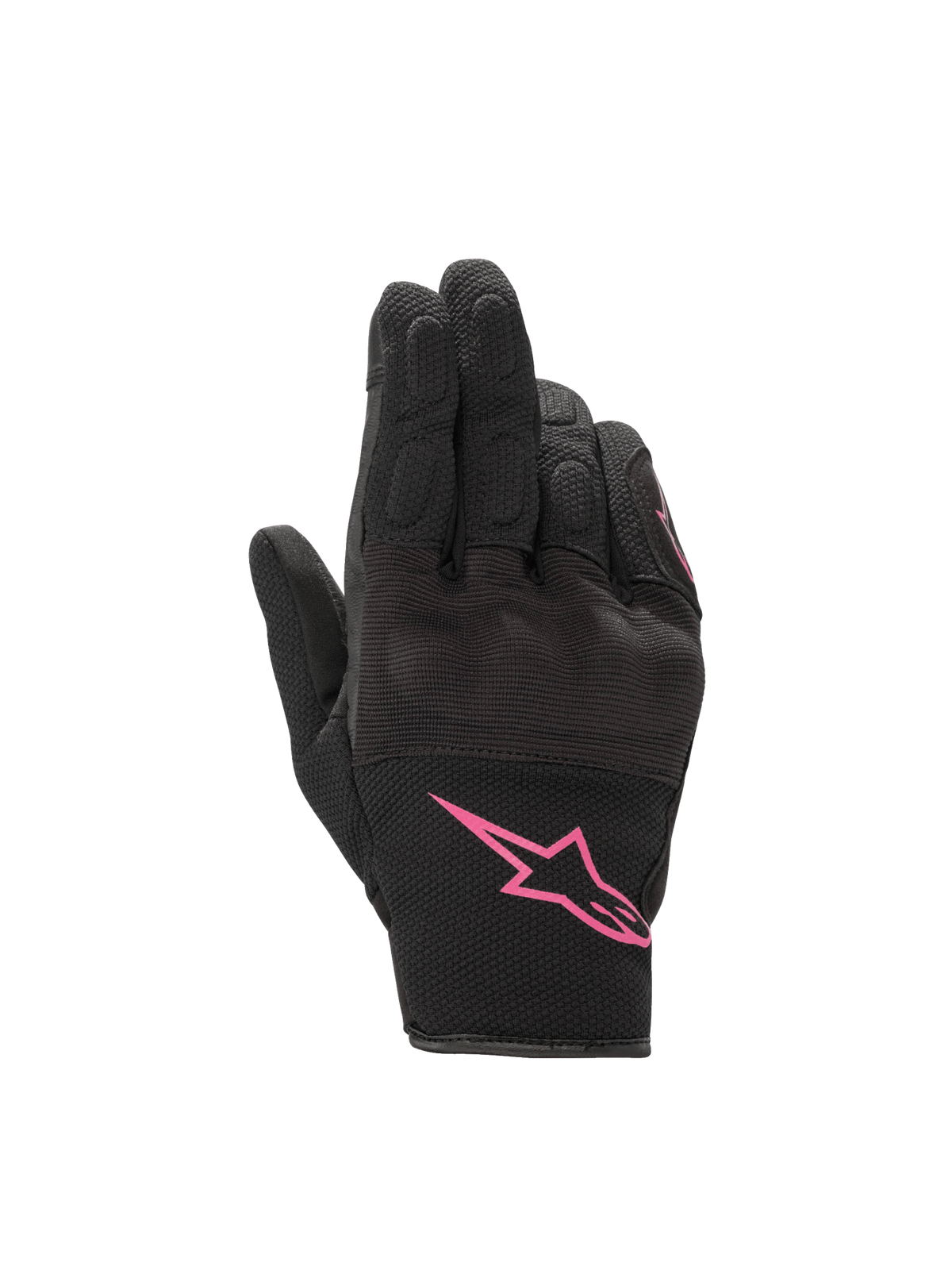 Alpinestars Stella S-Max Drystar, guanti da moto donna neri e fucsia, impermeabili con protezione nocche e dita touchscreen.