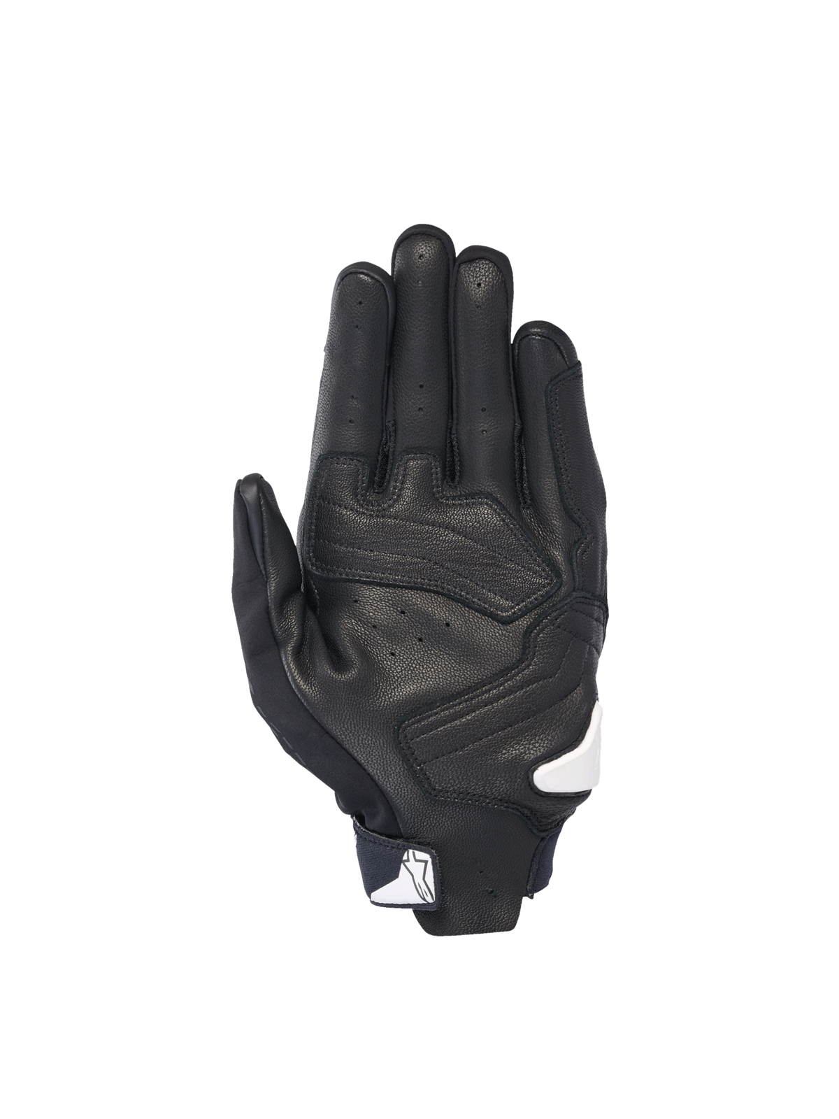 Alpinestars Guanti SP X 7, guanti da moto sportivi da uomo, nero e bianco, palmo in pelle perforata con slider