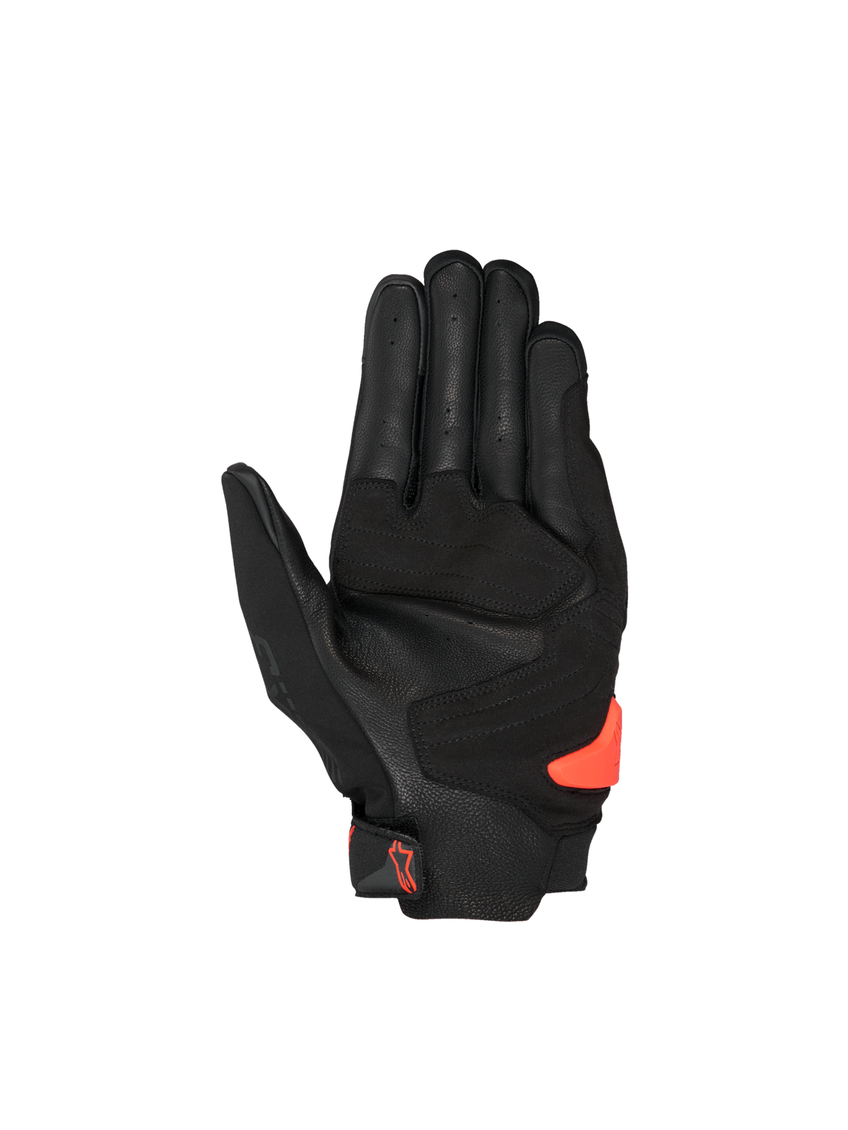 Alpinestars Guanti SP X 3, guanti da moto racing da uomo, neri e rossi, palmo in pelle traforata con slider protettivi in TPR, traspiranti e flessibili, certificati CE