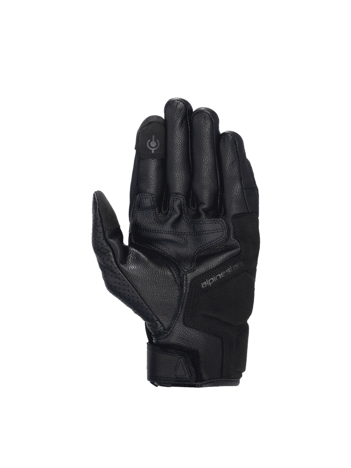Alpinestars guanti Celer V3, guanti da moto road riding da uomo, neri, in pelle di capra con palmo rinforzato e indice compatibile con touchscreen, certificati CE.