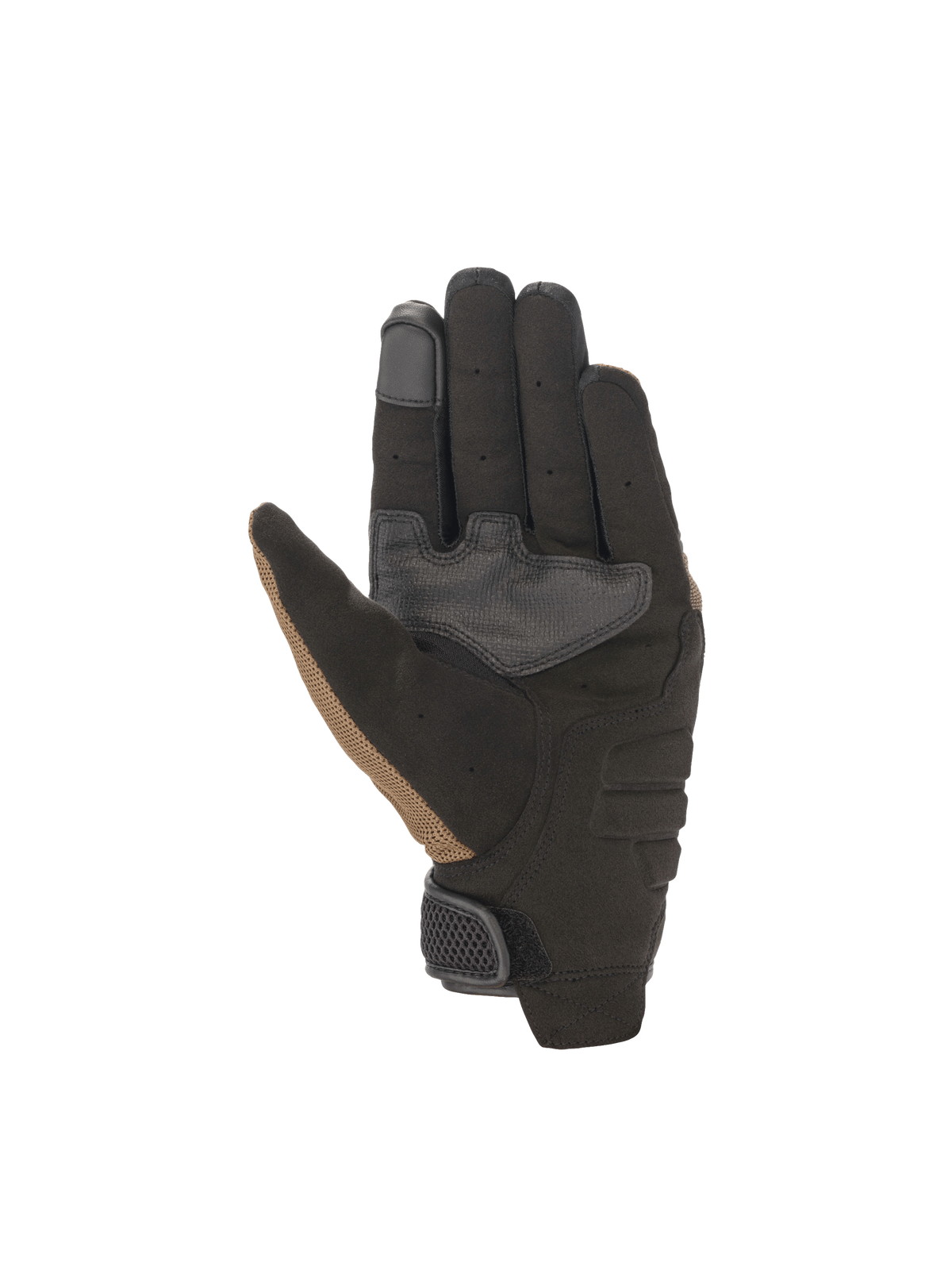 Alpinestars Guanti Copper, guanti da moto urban da uomo, marrone e nero, palmo in camoscio sintetico rinforzato, punta dell'indice compatibile con touchscreen e chiusura a strappo regolabile al polso