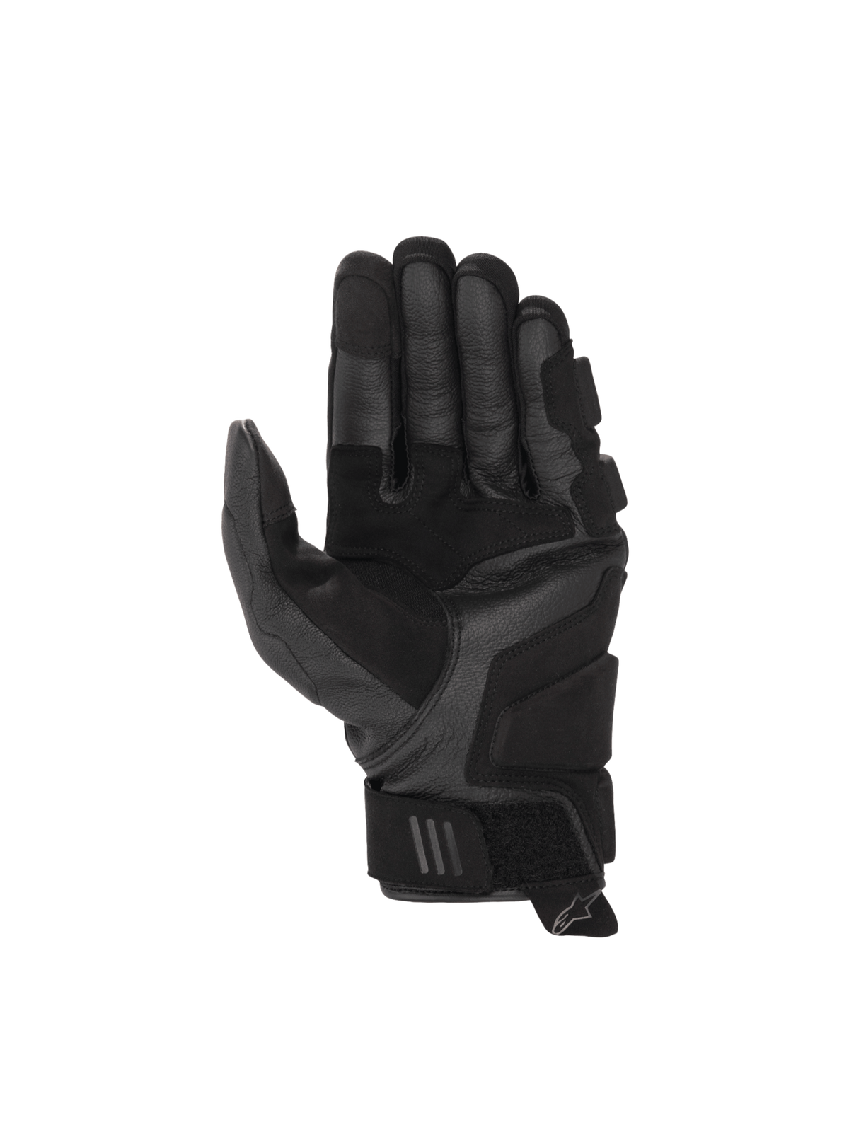 Alpinestars Guanti Phenom Leather Air, guanti da moto sportivi da uomo, neri, vista del palmo in pelle di capra con rinforzi, certificati CE