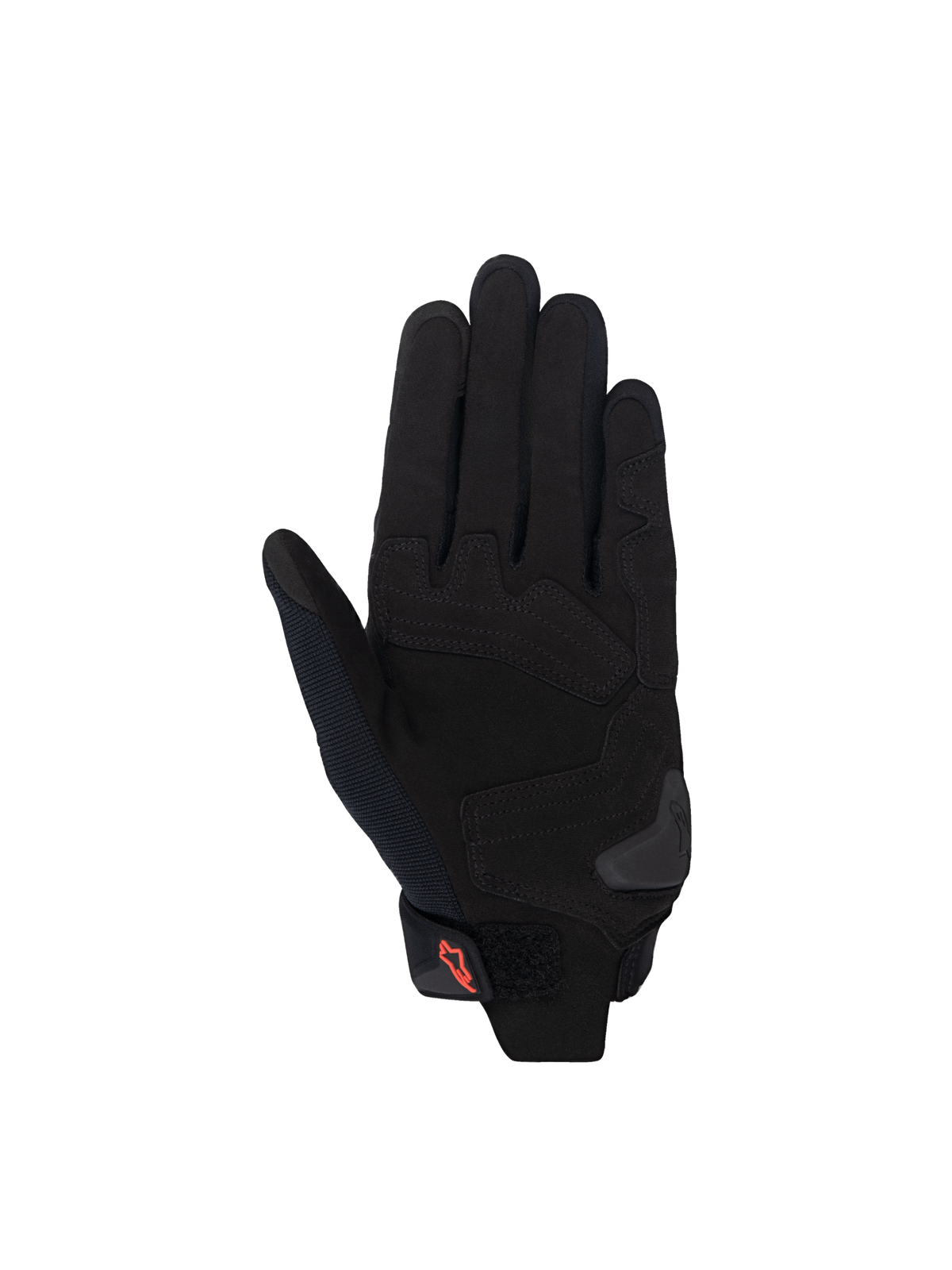 Guanti Alpinestars Stella SP X 1, guanti da moto sportivi da donna, neri e rossi, palmo in pelle sintetica con rinforzi e slider in TPR