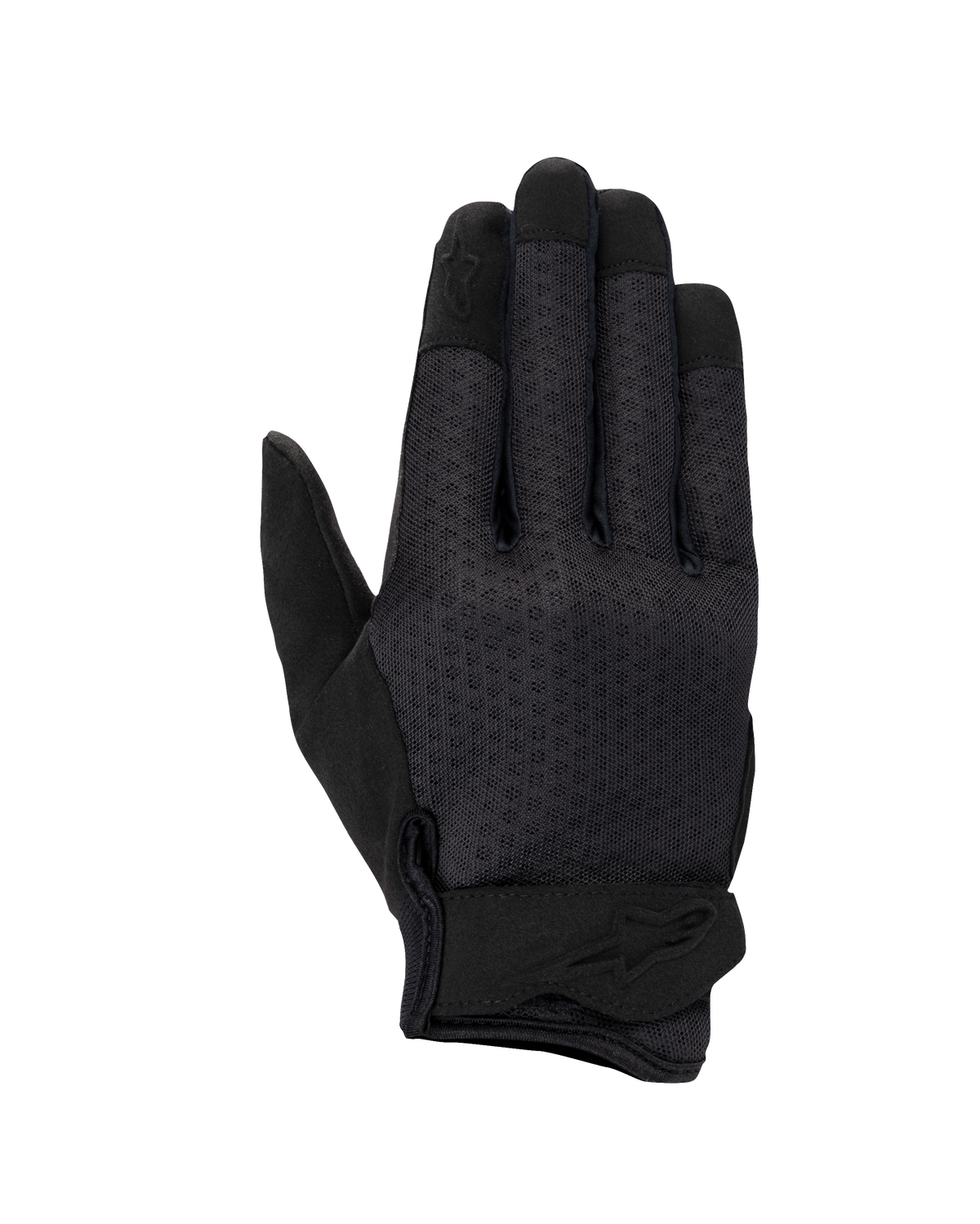 Alpinestars Stated Air Women's Gloves, guanti da moto, nero, con dorso in mesh ventilato, chiusura ergonomica al polso con logo in rilievo e punte delle dita rinforzate, design urbano aerodinamico