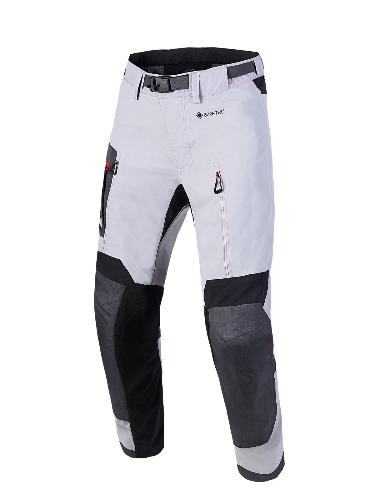 Alpinestars Arenis Gore-Tex Pantaloni, pantaloni da moto adventure touring, grigio chiaro, grigio scuro e nero, costruzione impermeabile in GORE-TEX laminato con protezioni certificate CE e ventilazione