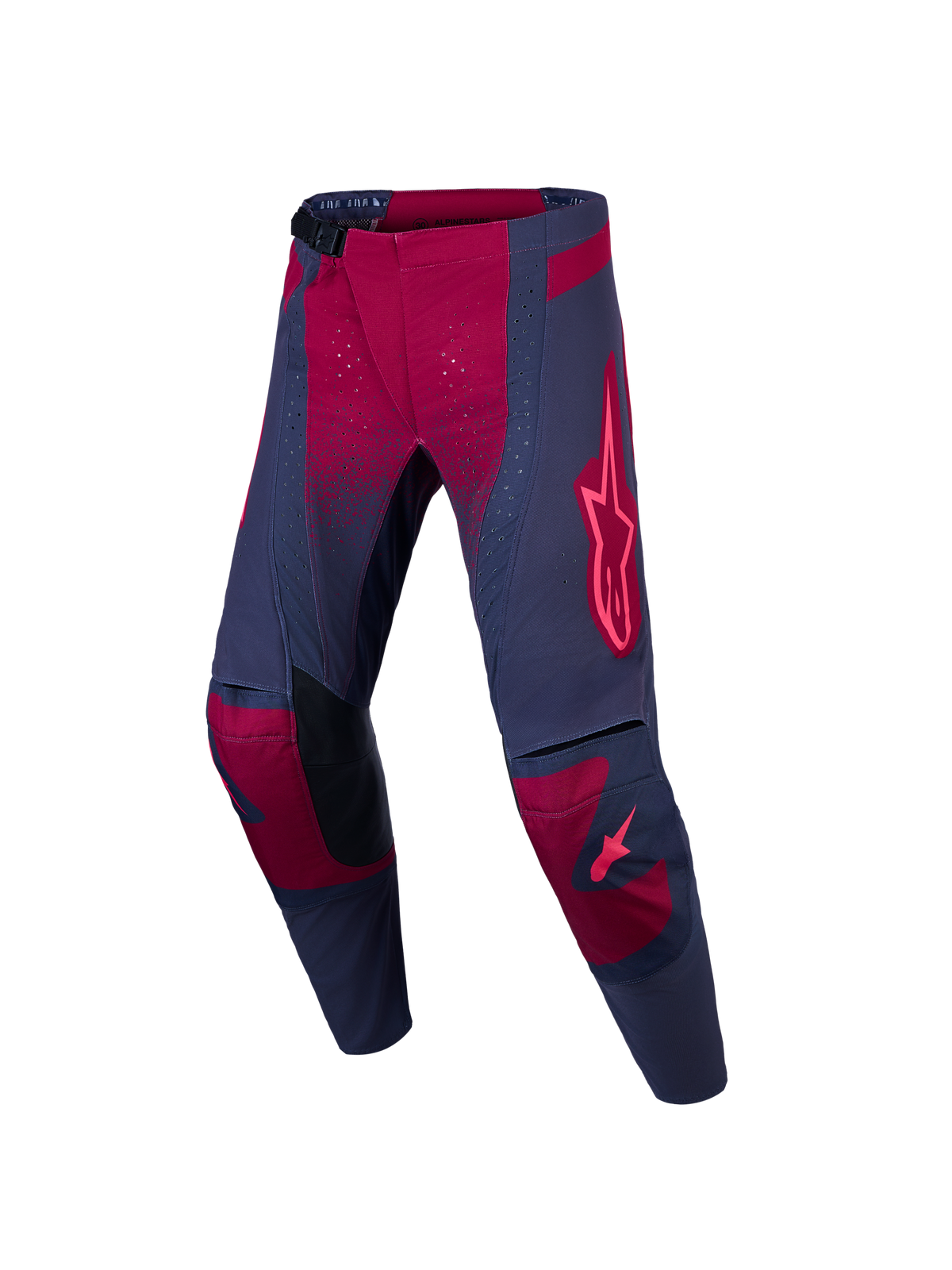 Alpinestars Pantaloni Stella Techstar Swan, pantaloni da motocross da donna, grigio e rosso, con pannelli traforati per il flusso d'aria e costruzione ergonomica off-road