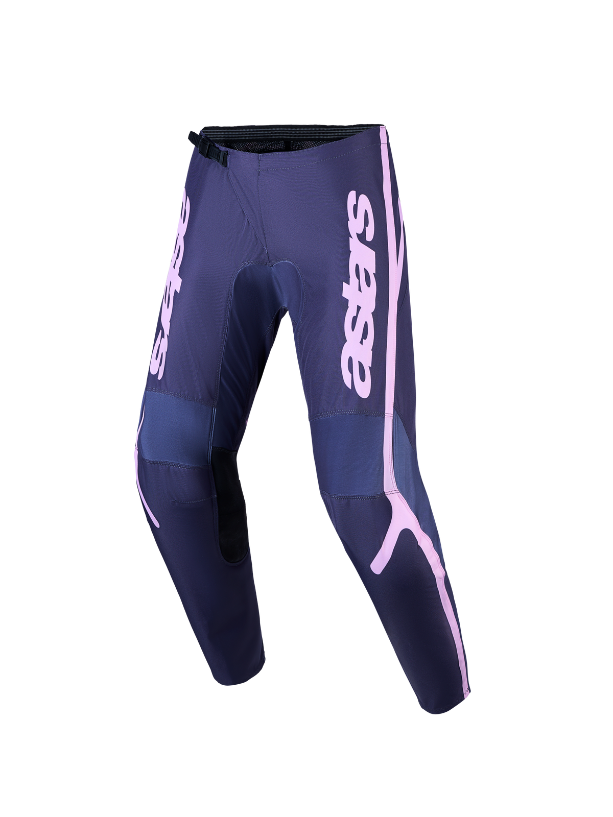 Alpinestars pantaloni Stella Fluid Apex V2, pantaloni da motocross da donna, grigi e rosa, rinforzati per il fuoristrada.