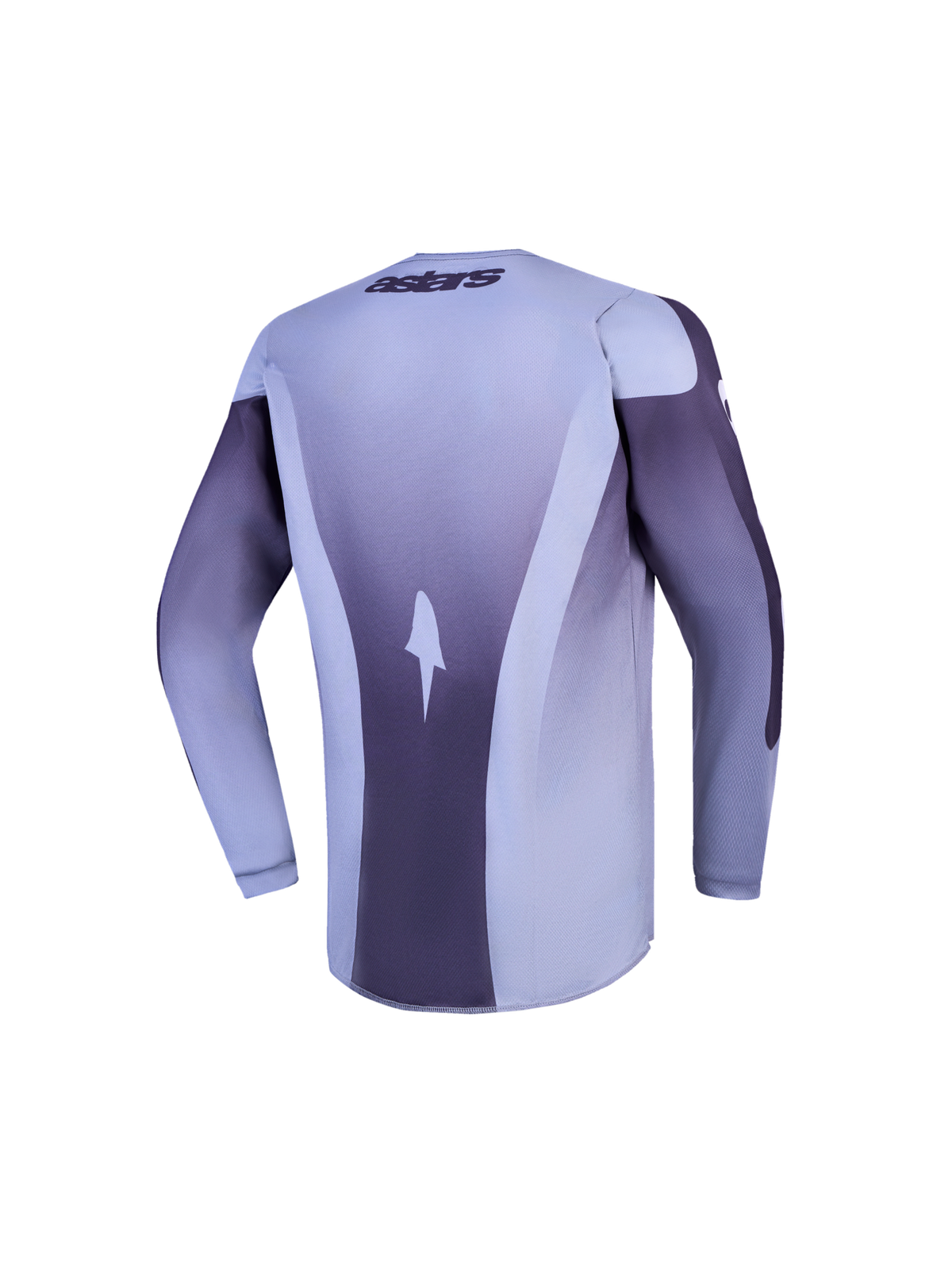 Alpinestars maglia Ragazzo Fluid Amber, maglia da motocross a maniche lunghe grigia e viola, vista posteriore